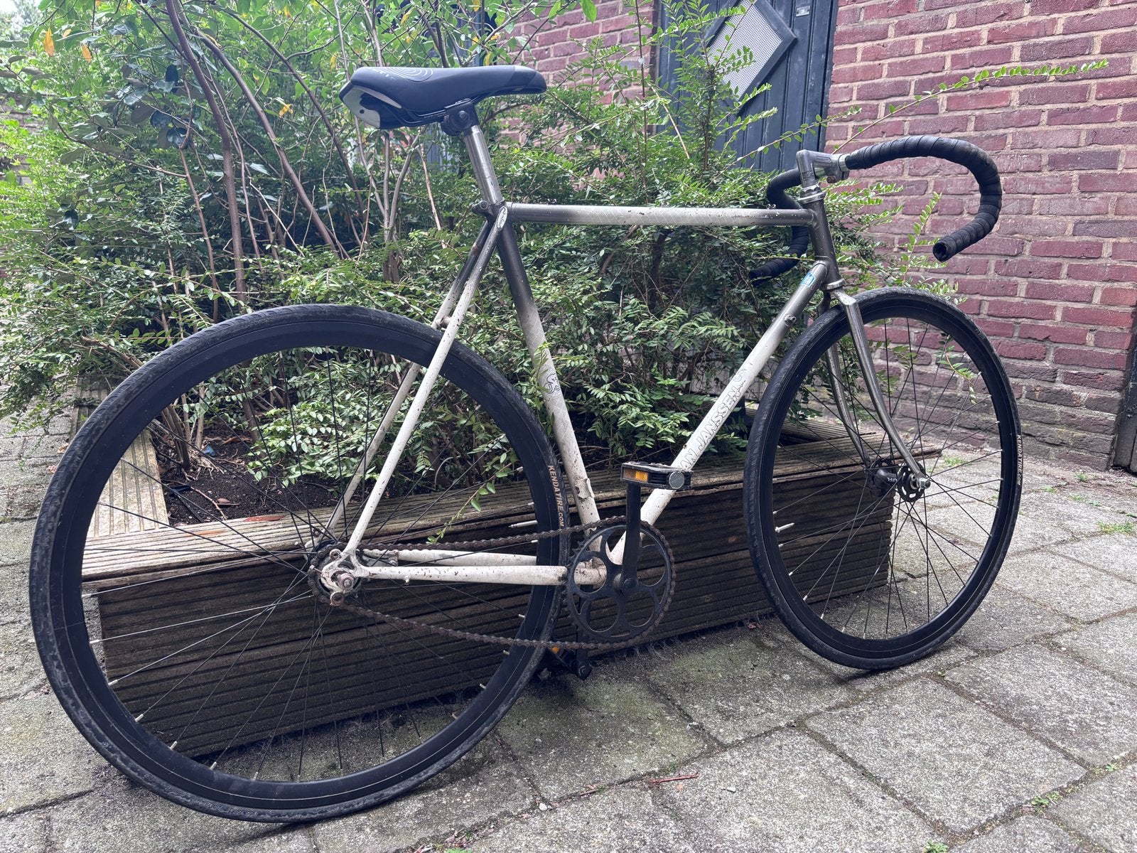 Jan Janssen Single Speed Racefiets met Terugtraprem, Gebruikt, Staal, Heren, Ophalen