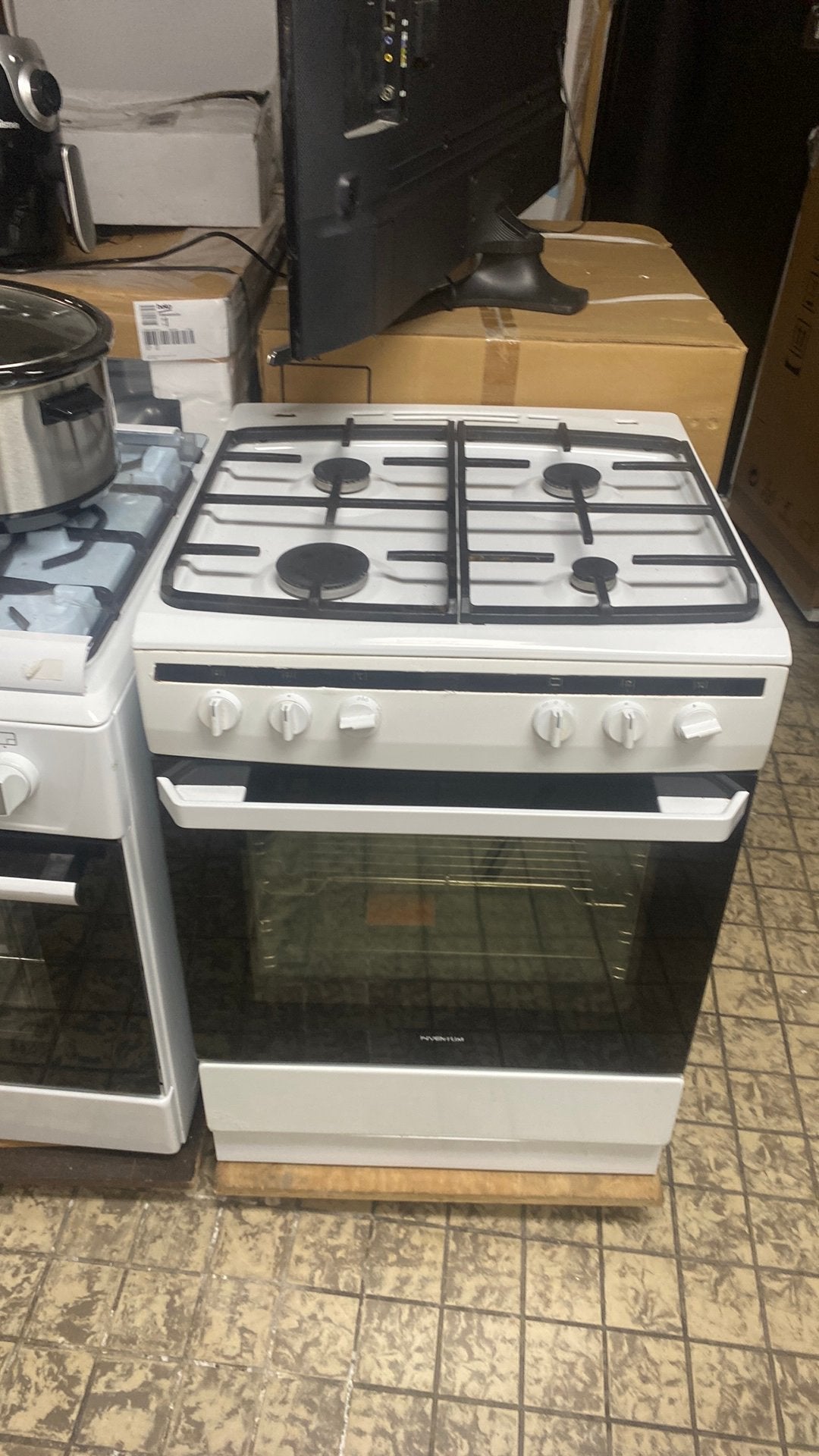 Gasfornuis met heteluchtoven en met garantie, Ophalen of Verzenden, Gebruikt, Wit
