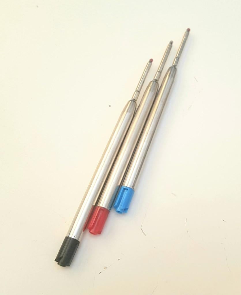 Pen vulling 3 stuk geschikt voor Parker pen Blauw Zwart Rood, Ophalen of Verzenden, Nieuw