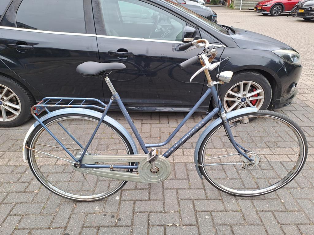 Mooie Locomotief fiets, volledig nagekeken (160cm tot 185cm), Fietsen en Brommers, Gebruikt, 1 kind, Trommelrem, Ophalen