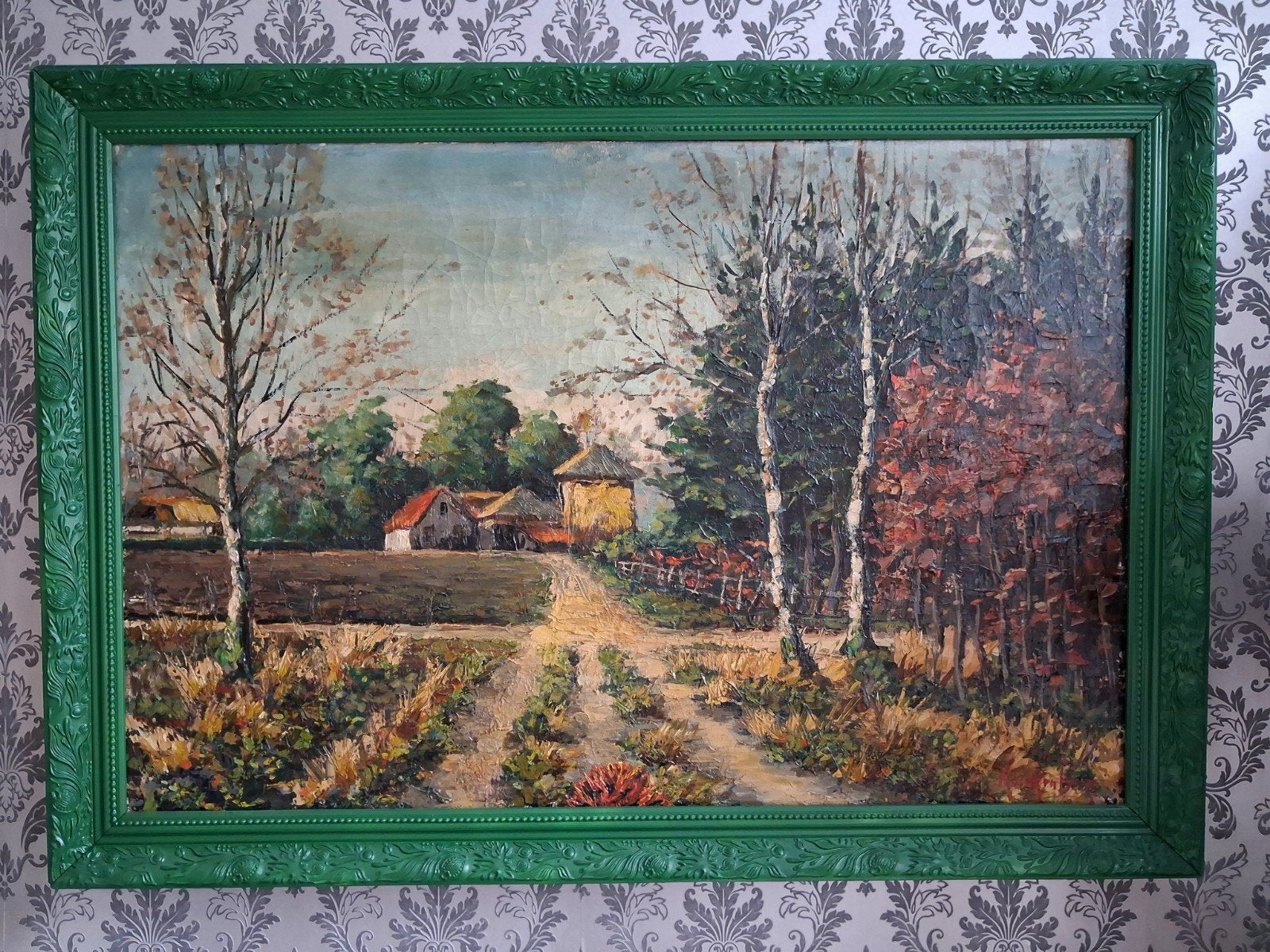 Schilderij # Boerderlandschap ( Groot doek ), Ophalen