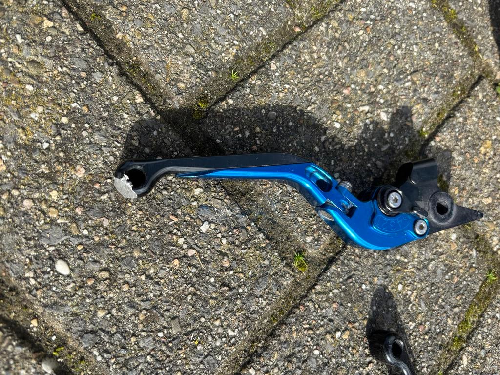 Yamaha mt07 2014 tot2016 valblokken & rem beschadigd, Ophalen of Verzenden, Gebruikt