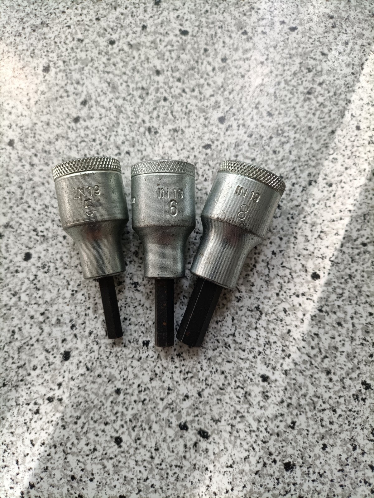 Inbus Doppen Set Gedore 1/2" - 5, 6, 8 mm (zgan), Doe-het-zelf en Verbouw, Gereedschap | Handgereedschap, Ophalen of Verzenden