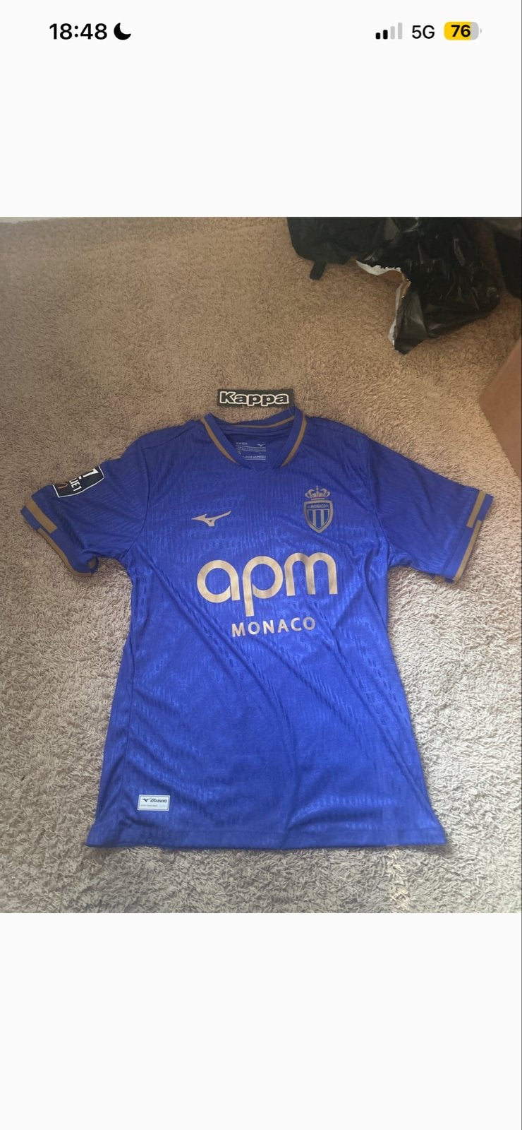 AS Monaco Thuisshirt Pogba #8 - Maat M, Maat 38/40 (M), Blauw, Overige typen, Ophalen of Verzenden