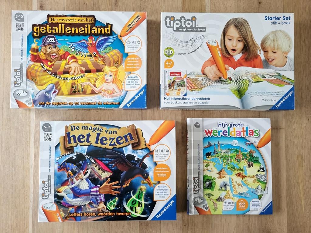 Tiptoi 3 sets en een boek - inclusief Starter Set met stift, Kinderen en Baby's, Ophalen of Verzenden, Zo goed als nieuw, Taal en Lezen
