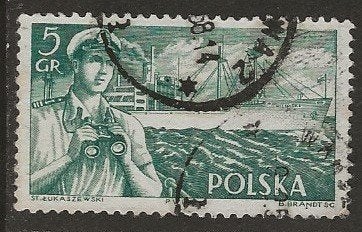 Polen 54, matroos, Verzenden, Polen, Gestempeld