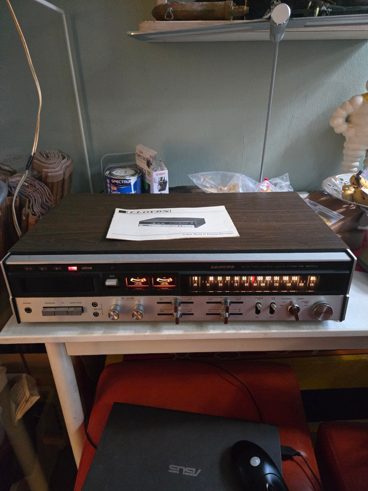 lloyds 8 track cassette speler met versterker, Ophalen of Verzenden, Tuner of Radio, Overige merken