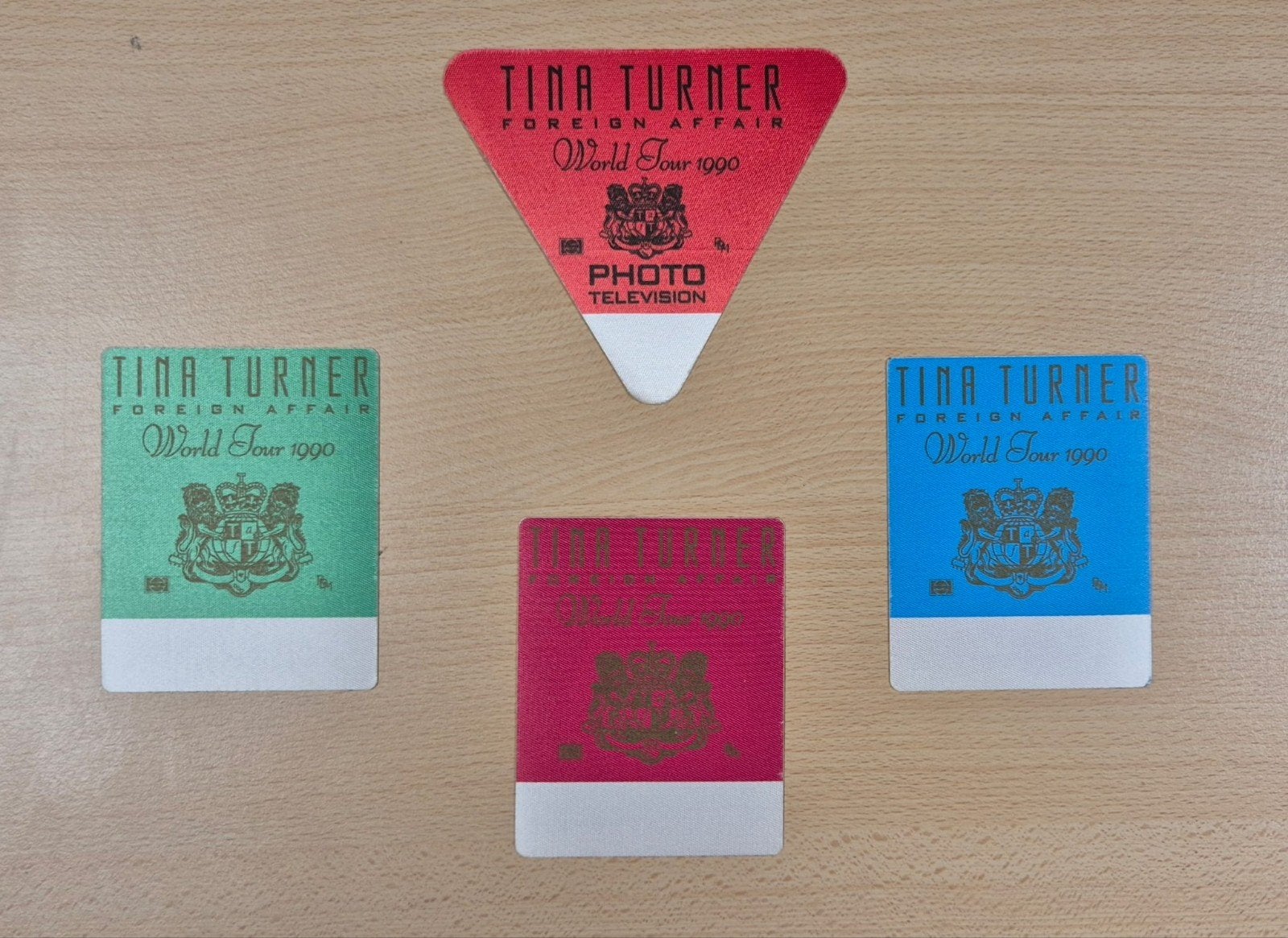 Tina Turner 1990 Backstage World Tour-passen. Collect. Item, Ophalen of Verzenden
