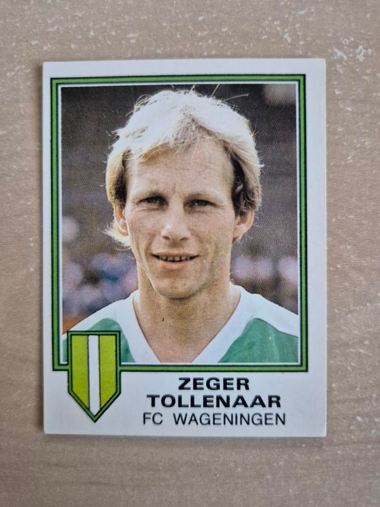 Panini Voetbal 81 Zeger Tollenaar FC Wageningen., Ophalen of Verzenden, Zo goed als nieuw, Overige binnenlandse clubs, Poster, Plaatje of Sticker