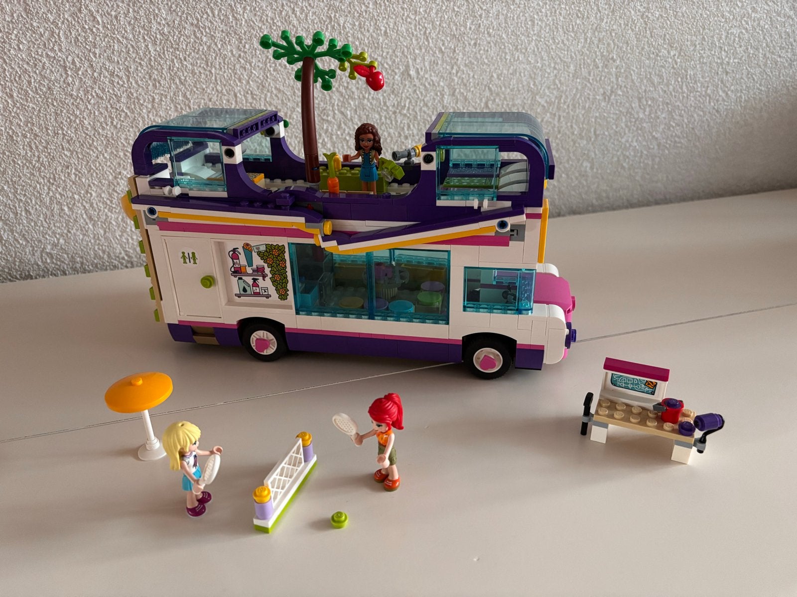 Lego Friends 41395 Vriendschapsbus - Compleet (zonder boekje, Lego, Friends, Ophalen of Verzenden, Zo goed als nieuw