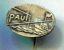 Scheepswerf Paul zilverkleurig speldje ( U_355), Ophalen of Verzenden, Nieuw, Transport, Speldje of Pin