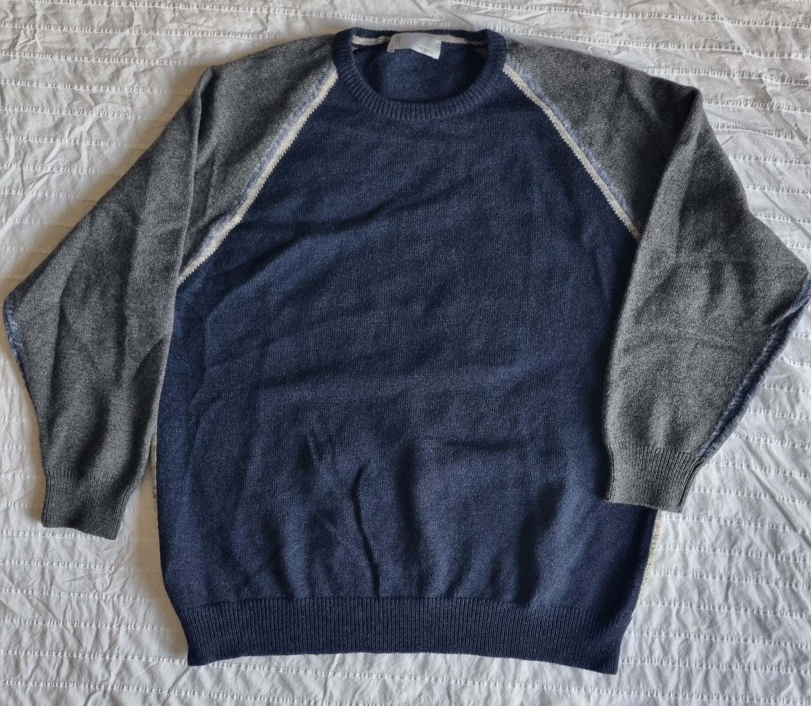 MISSONI Trui - Blauw/Grijs - Nieuwstaat, Maat 52/54 (L), Blauw, Ophalen of Verzenden, Zo goed als nieuw
