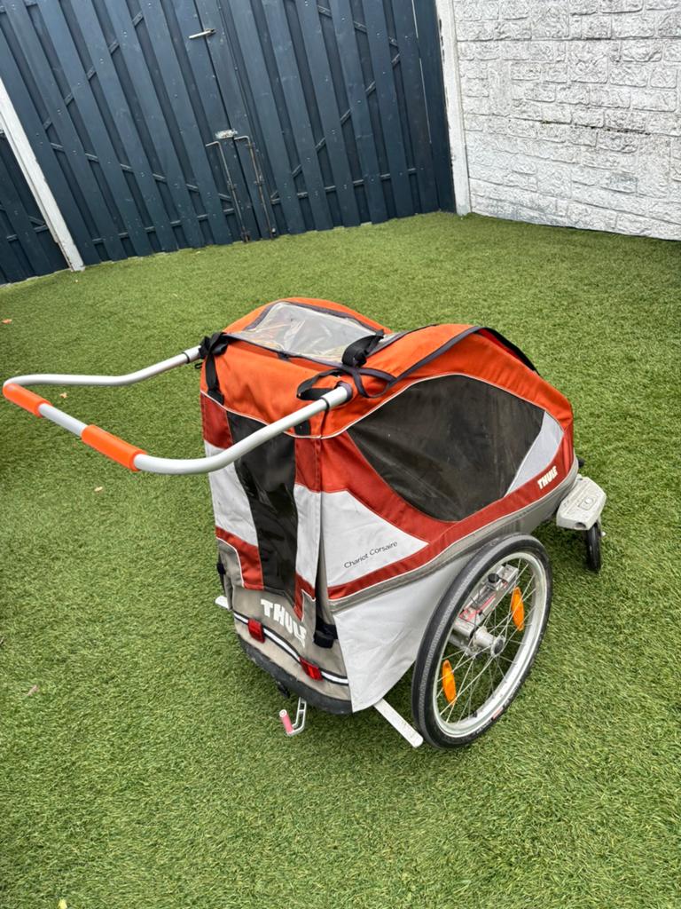 Thule fietskar, Fietsen en Brommers, Fietsaccessoires | Aanhangers en Karren, Ophalen, Gebruikt, Kinderkar, 40 tot 60 kg
