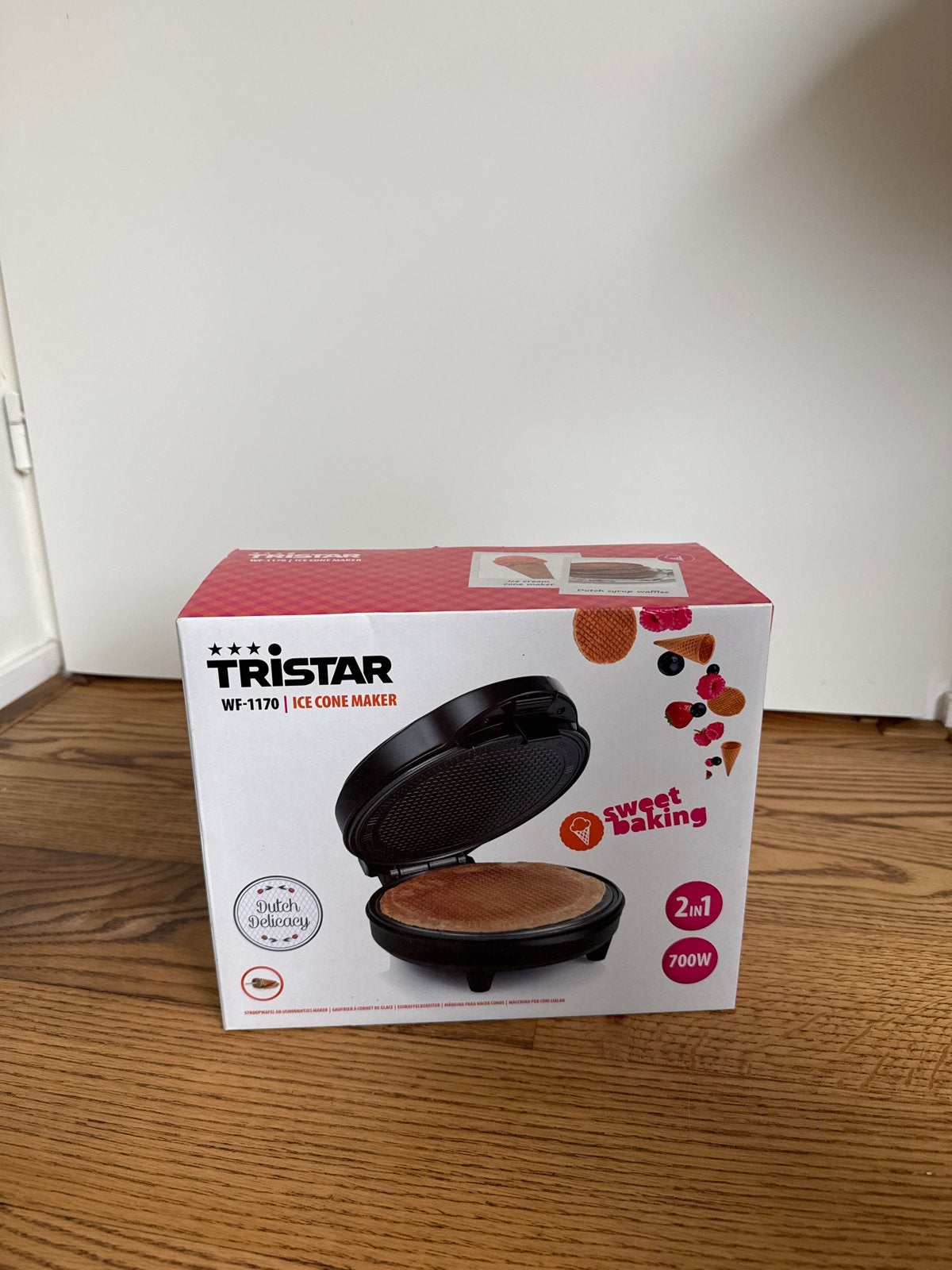Tristar Stroopwafel / IJshoorntjes Maker WF-1170, Witgoed en Apparatuur, Wafelijzers, Ophalen of Verzenden, Nieuw