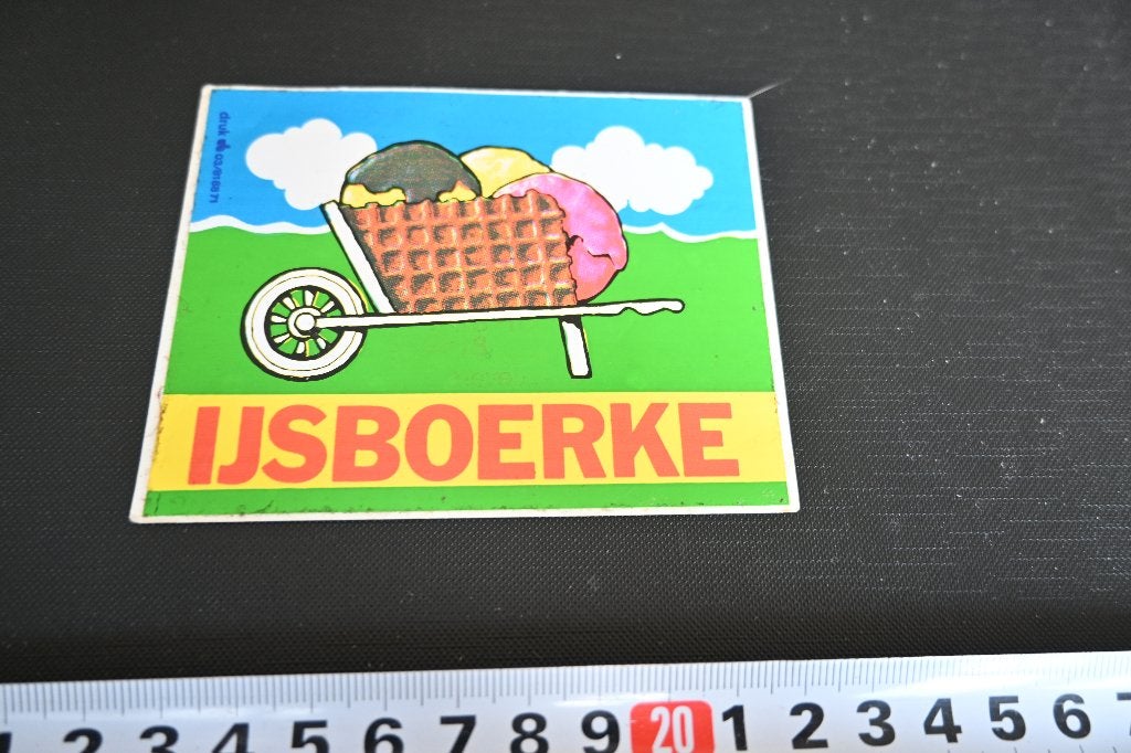 sticker IJSBOERKE, Ophalen, Zo goed als nieuw