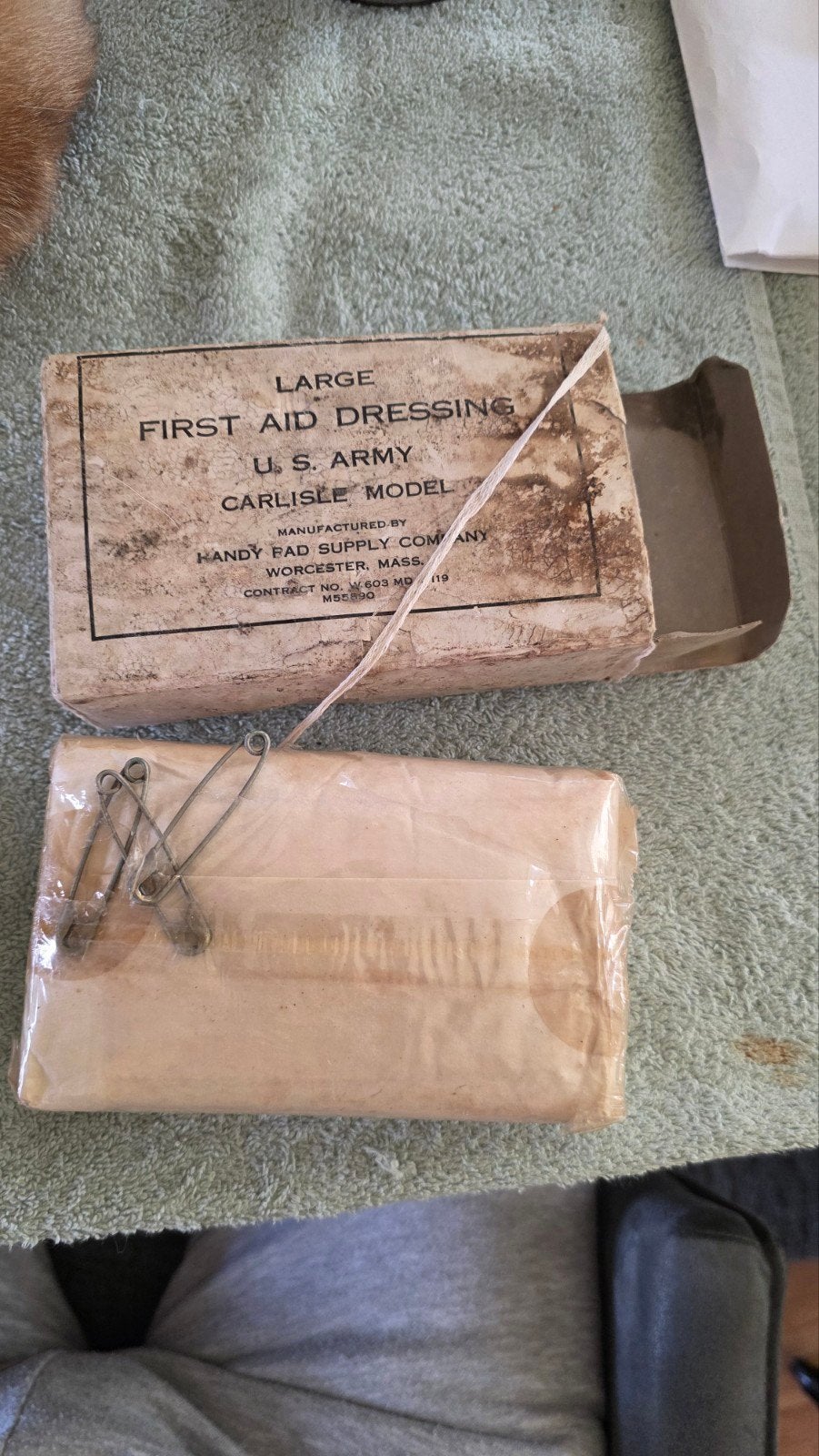 US Firdt aid dressing., Verzamelen, Ophalen of Verzenden, Landmacht, Amerika