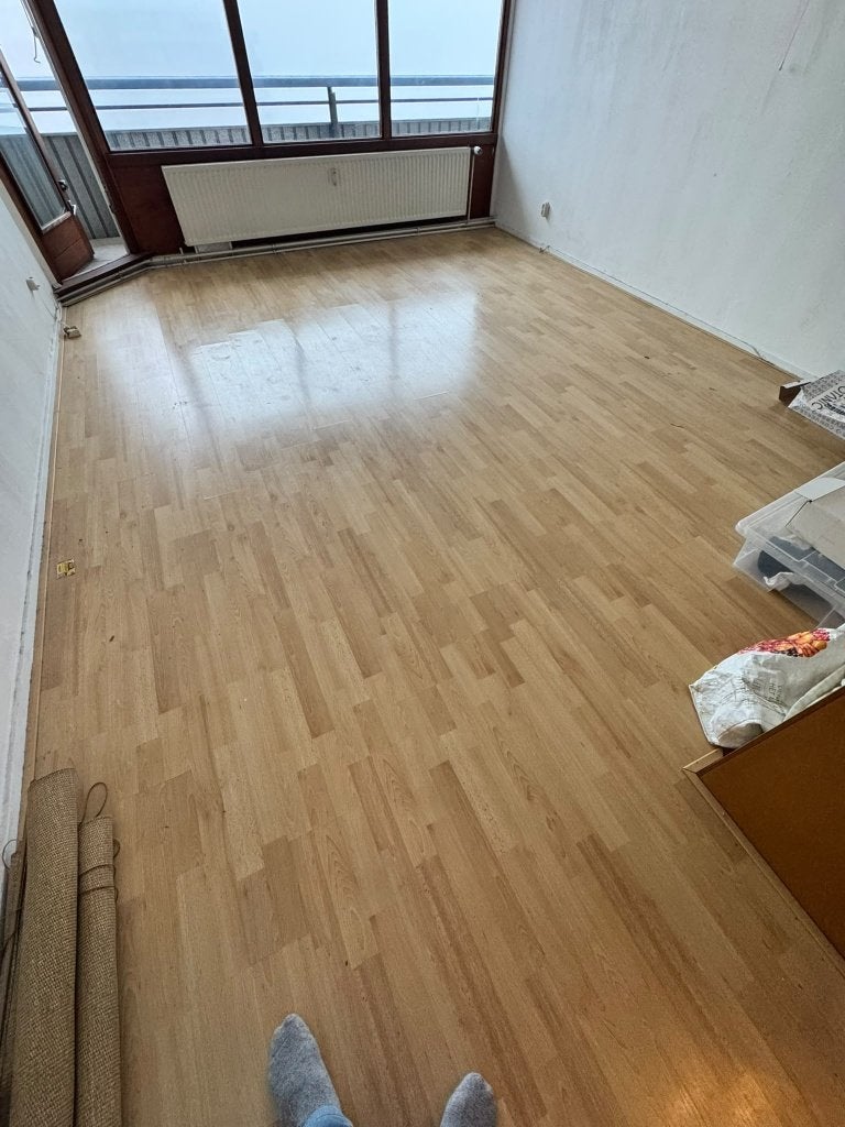 Laminaatvloer 22m2, Ophalen, Gebruikt, 50 tot 150 cm, 10 m² of meer
