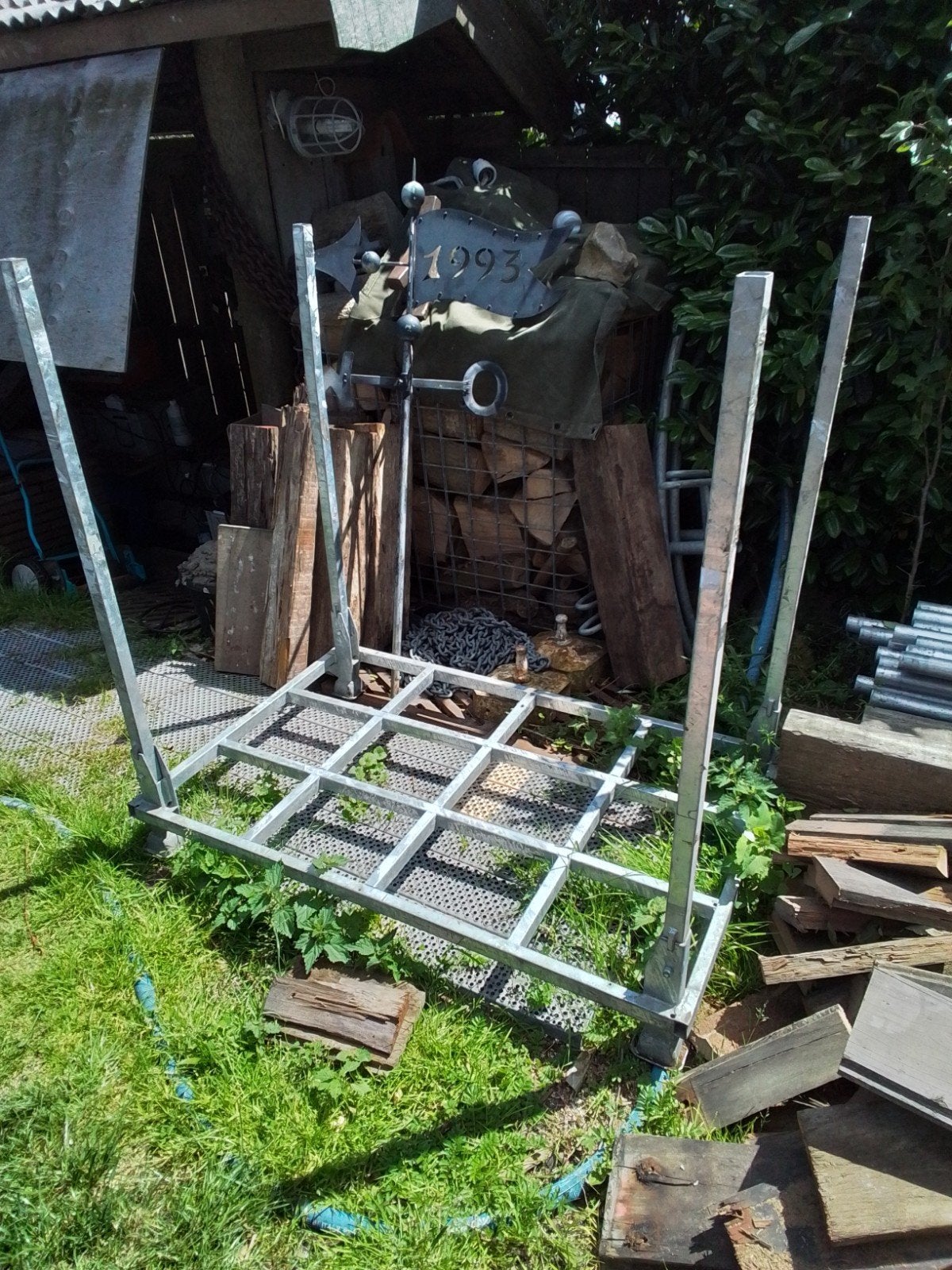 Stapelrek transportbok verzinkt, Ophalen, 100 cm of meer, 60 cm of meer, 50 cm of meer