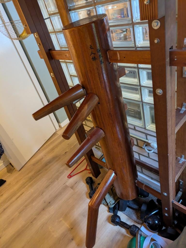 Authentieke, hoogwaardige Houten Wing Chun Dummy, Sport en Fitness, Maat XL, Ophalen, Overige