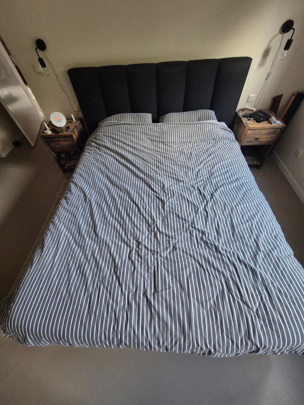 TEMPUR bed met vlakke schotelbodem en matrassen, Huis en Inrichting, Slaapkamer | Bedden, 90 cm, Eenpersoons, Ophalen of Verzenden