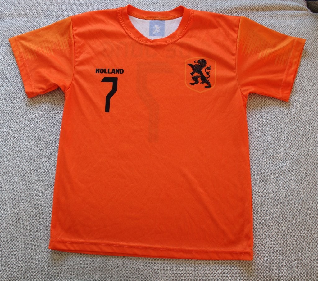 Voetbalshirt Oranje Nederlands elftal F. de Jong 152, Ophalen of Verzenden, Gebruikt, Jongen, Sport- of Zwemkleding