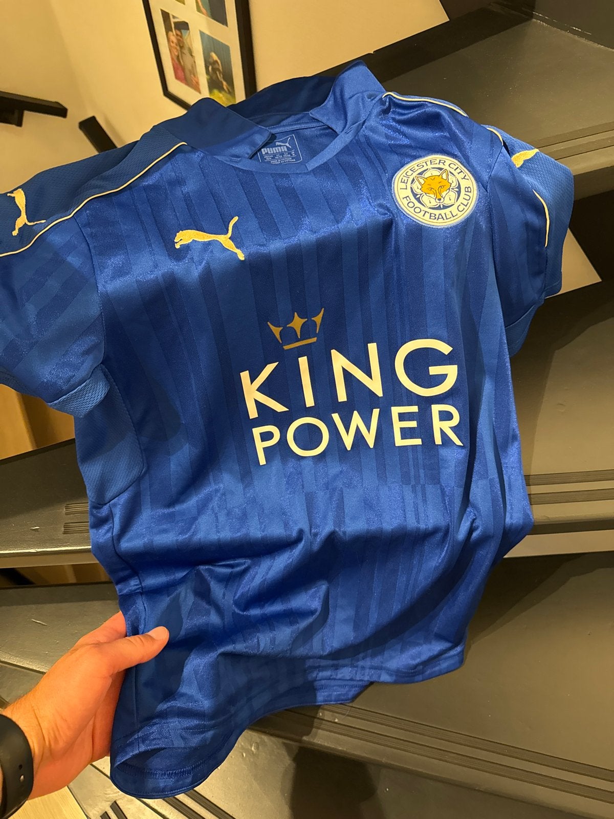 Leicester City voetbalshirt - Maat M - Nauwelijks gedragen, Ophalen of Verzenden, Zo goed als nieuw, Voetbal, Maat 48/50 (M)