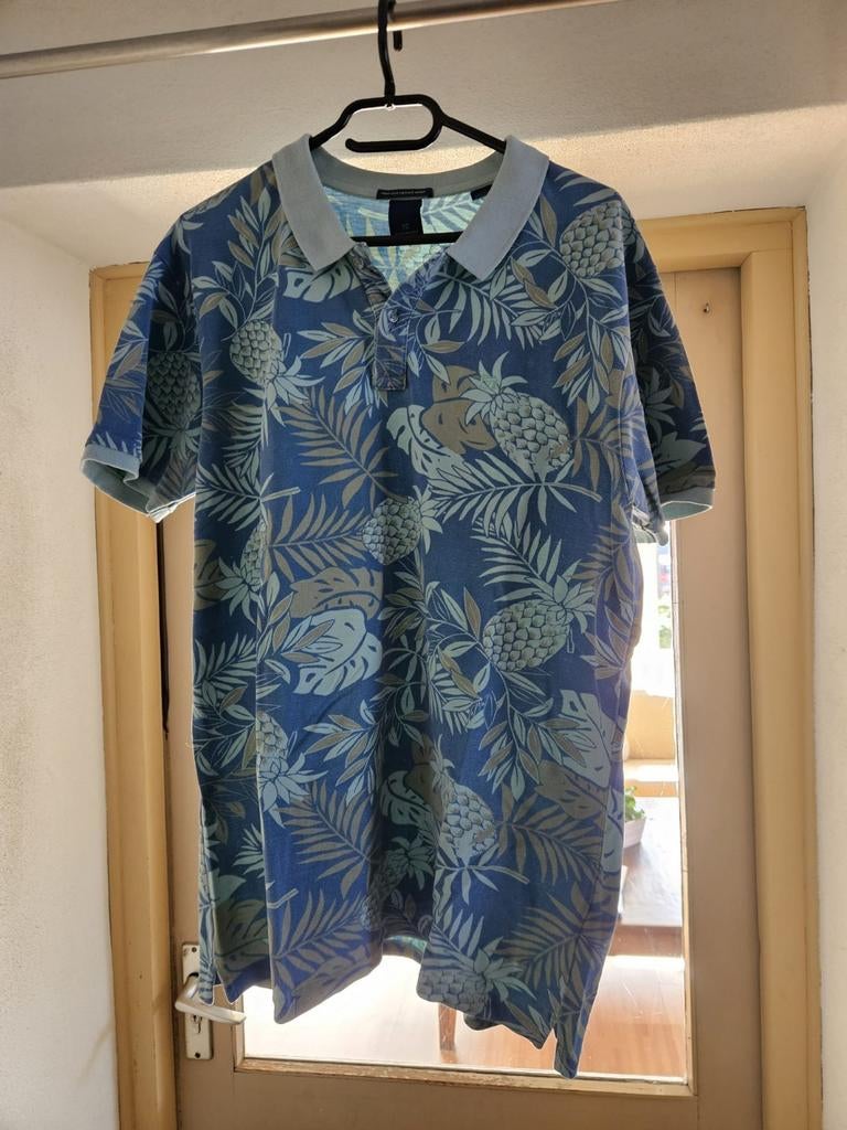 Schirt Scots en Soda zachtgroen met blauwe print xl, Blauw, Maat 56/58 (XL), Ophalen of Verzenden, Gedragen