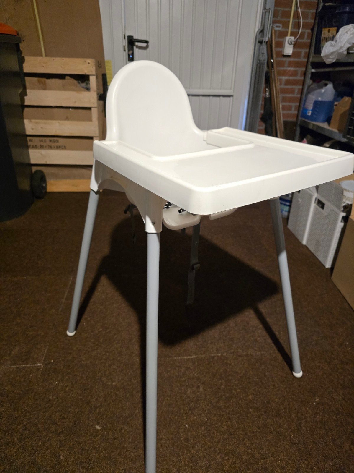 IKEA Antilop kinderstoel met eetblad en gordel, Kinderen en Baby's, Kinderstoelen, Gebruikt, Overige typen, Afneembaar eetblad