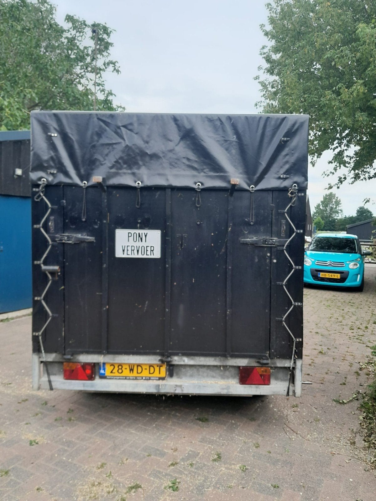 Schamel aanhanger 5m lang, 2m breed, 1.80m hoog, Auto diversen, Aanhangers en Bagagewagens, Ophalen