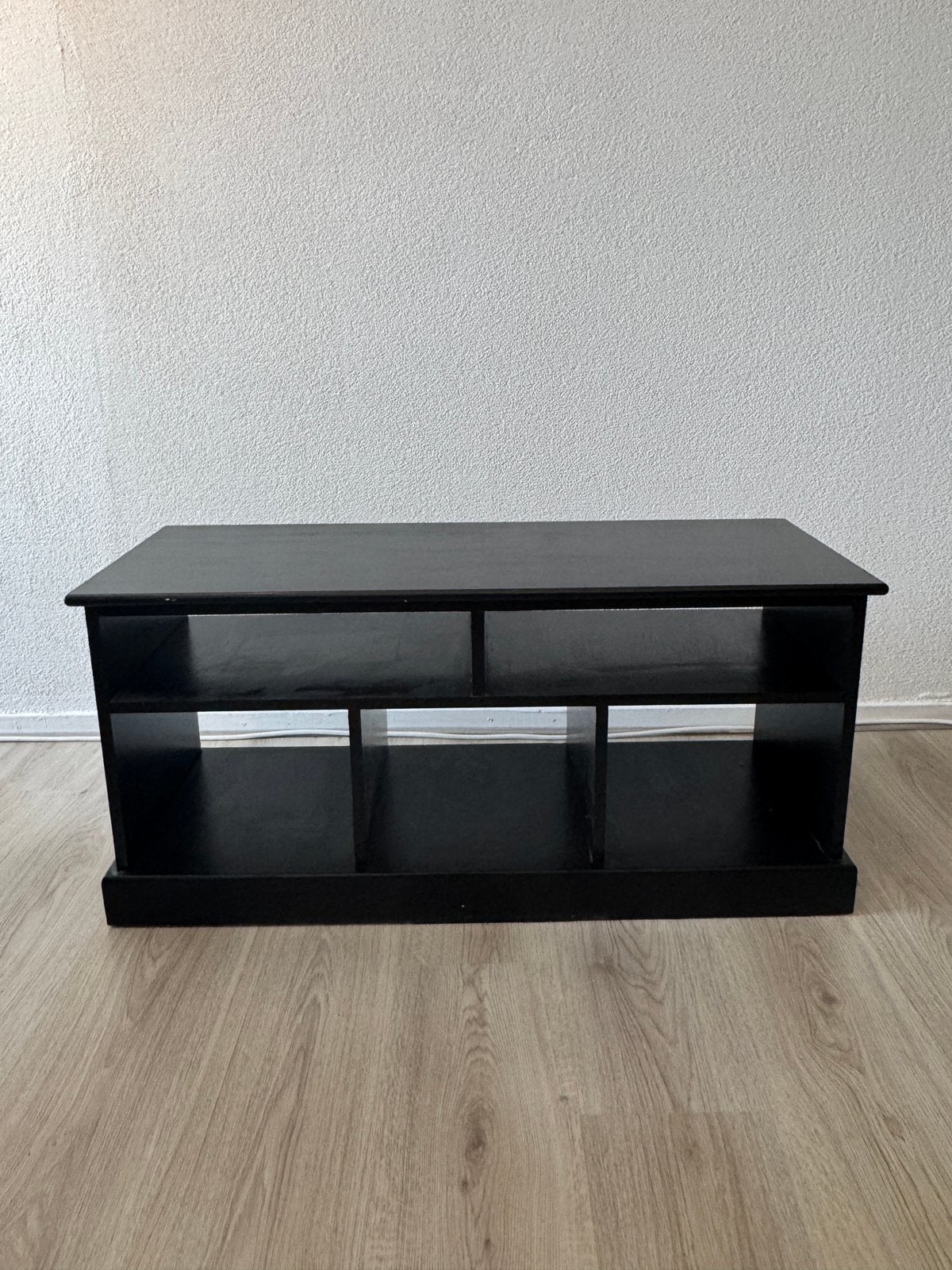Zwart tv meubel, Huis en Inrichting, Kasten | Televisiemeubels, Ophalen, Zo goed als nieuw, 25 tot 50 cm, Minder dan 100 cm
