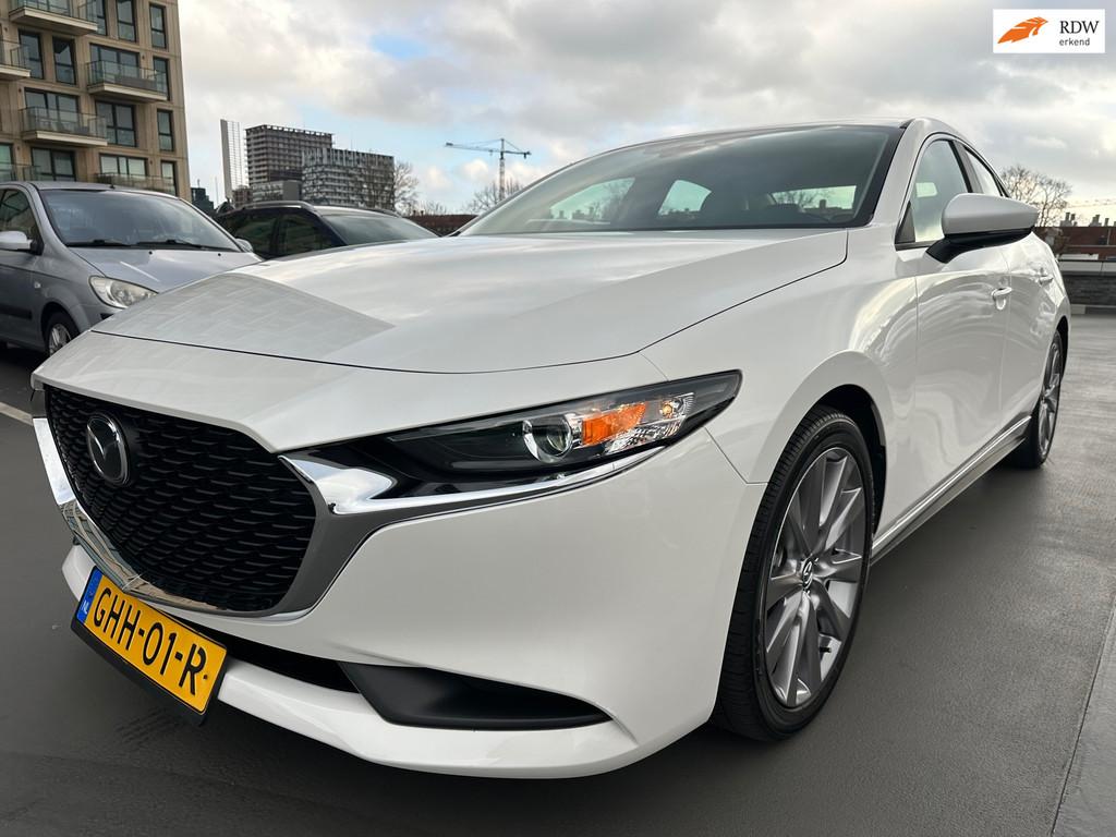 Mazda 3 Skyactive-G 2.5 190 pk Leer Camera Adaptief Cruise C, Gebruikt, Automatische klimaatregeling, Wit, Bedrijf
