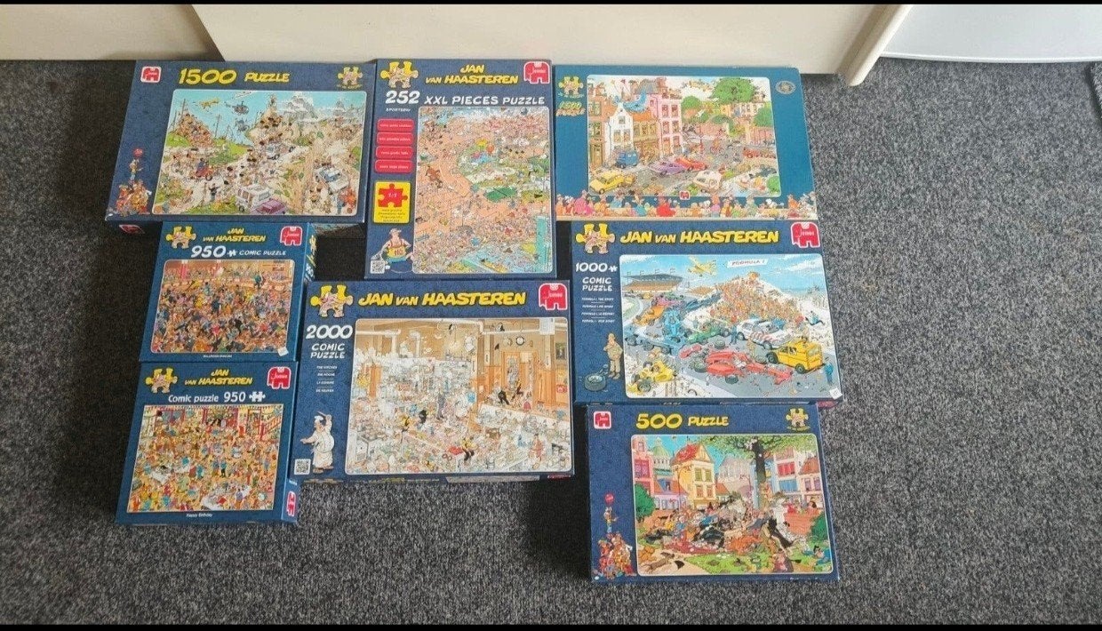 Jan van Haasteren puzzels, Ophalen, 500 t/m 1500 stukjes, Zo goed als nieuw