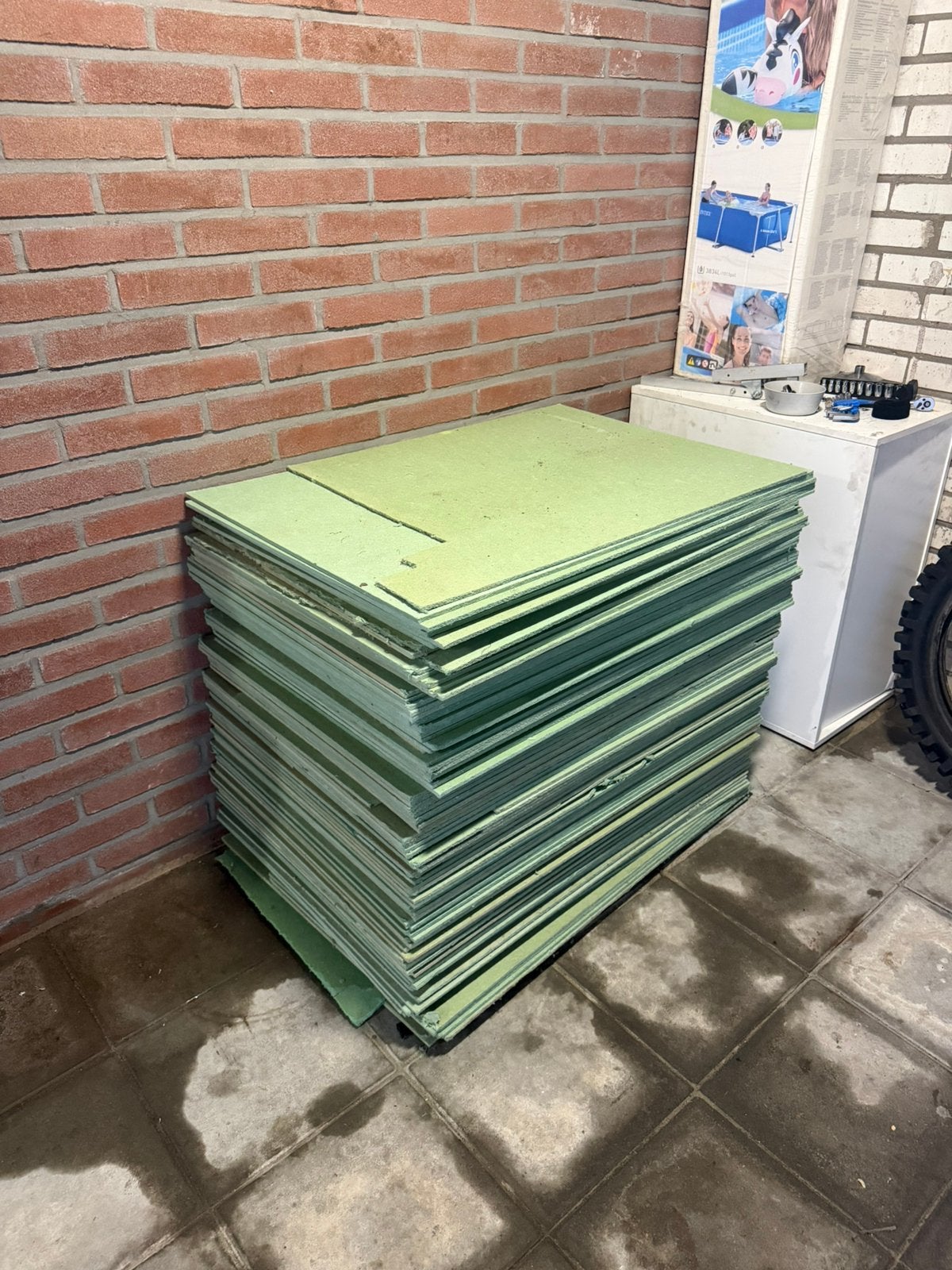 Vloerplaten, Overige materialen, Zo goed als nieuw, 15 m² of meer, Ophalen