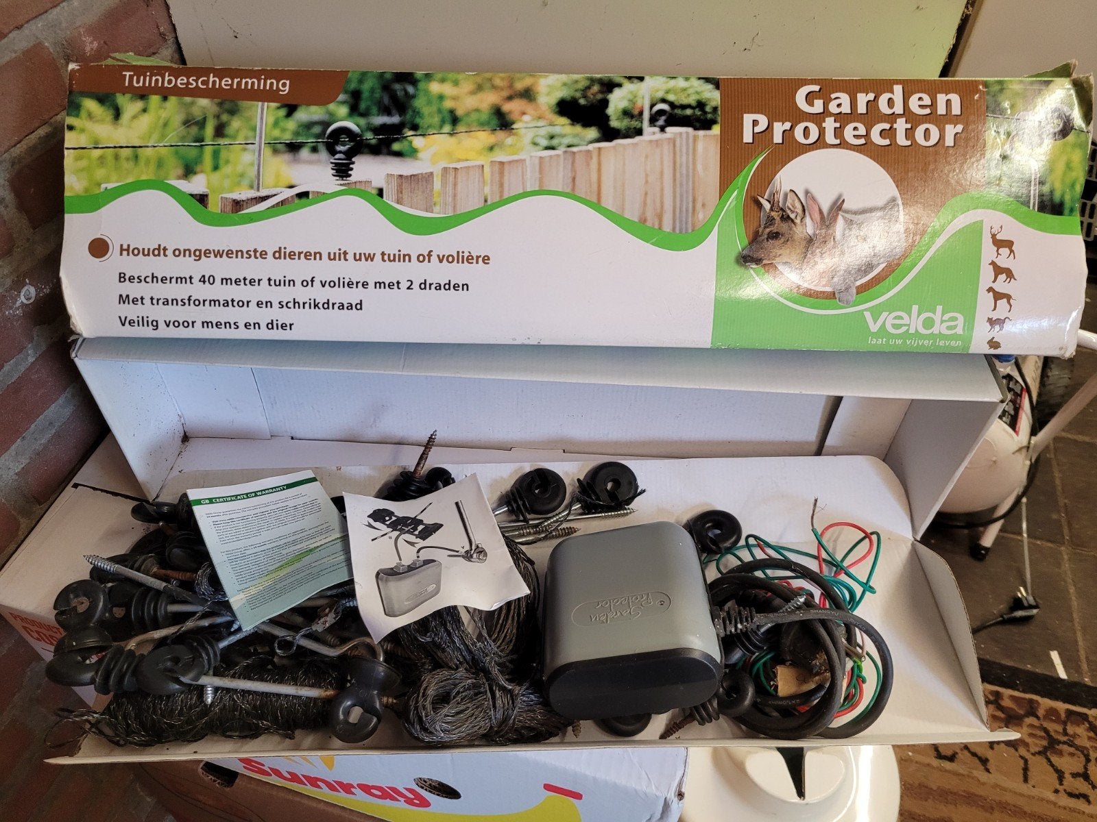 Schrikdraadapparaat Velda Garden Protector met toebehoren, Ophalen of Verzenden