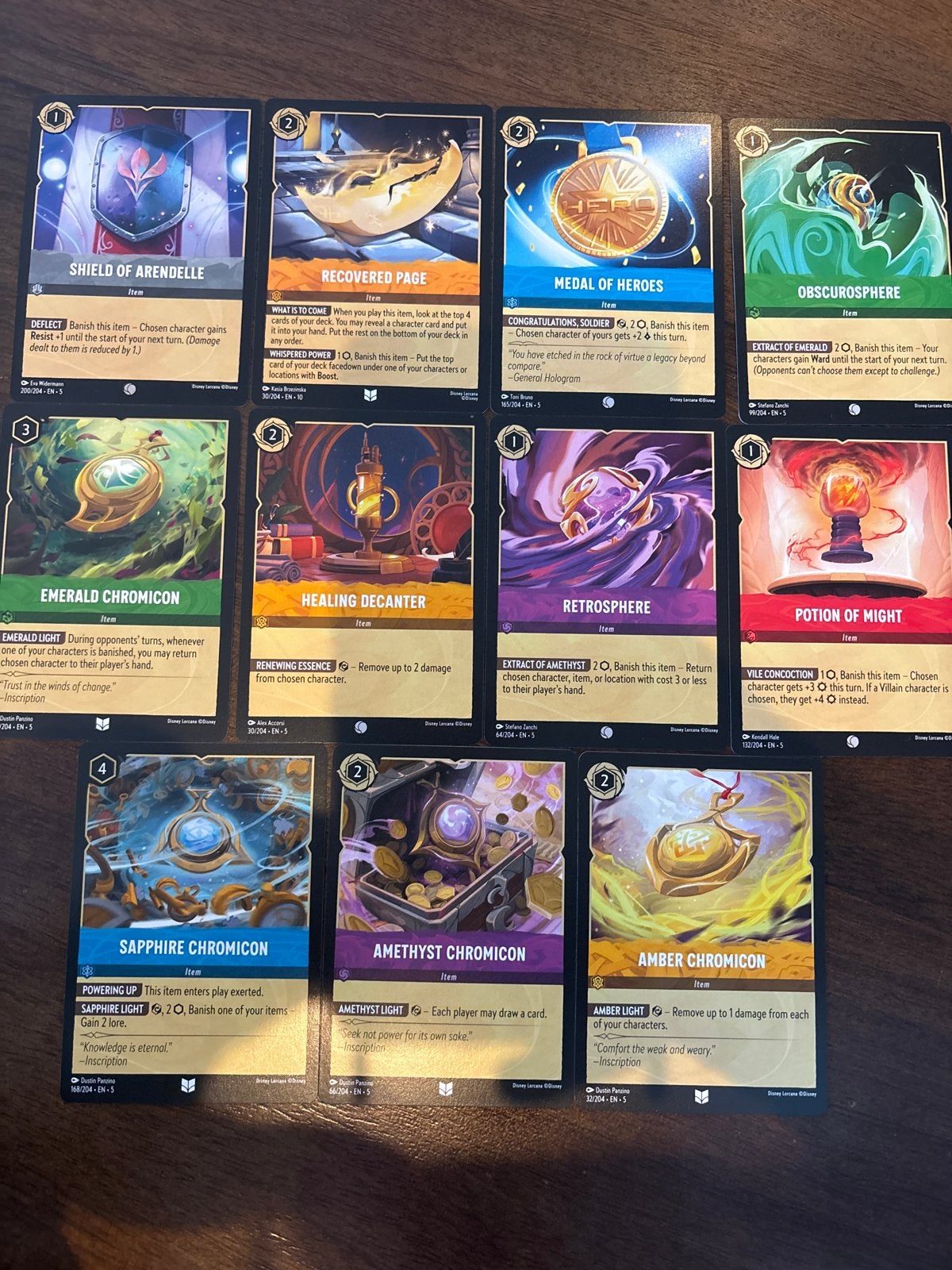 Disney Lorcana TCG Item Kaarten - Diverse Collectie, Ophalen of Verzenden, Zo goed als nieuw