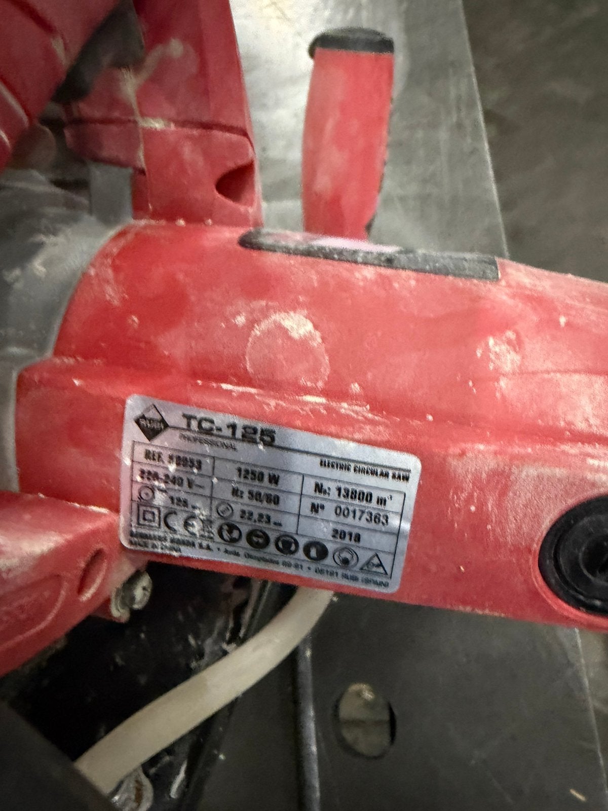 Rubi tc125, Ophalen of Verzenden, Zo goed als nieuw, 600 tot 1200 watt