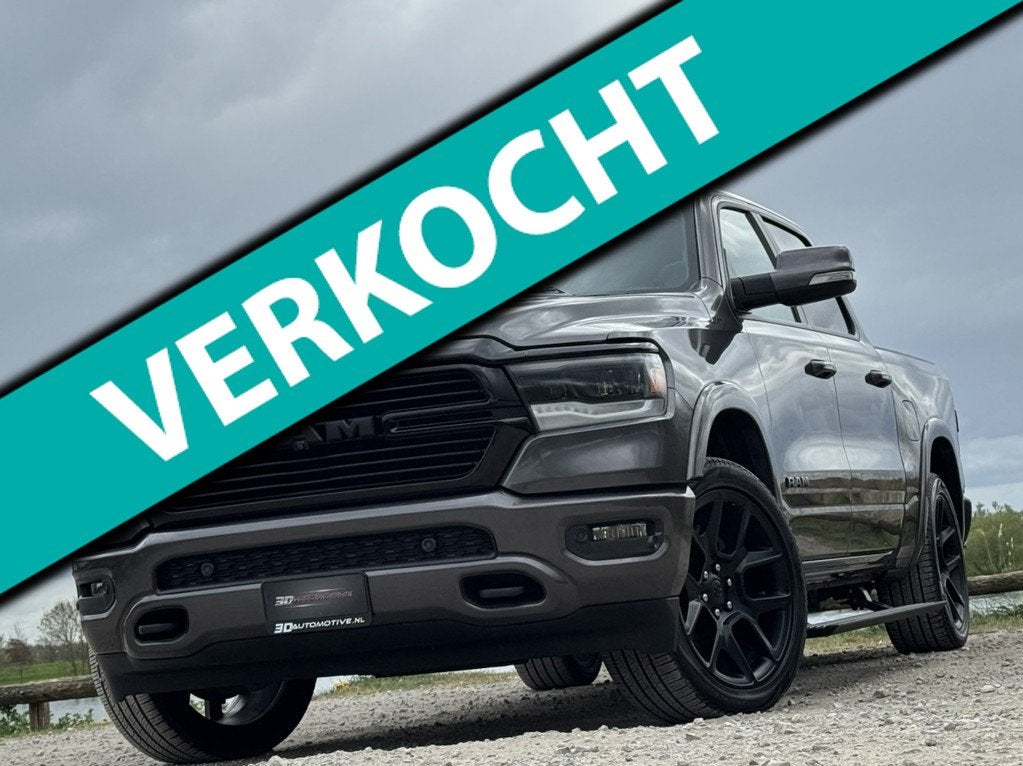 Dodge Ram 1500 LARAMIE NIGHT 5.7L V8, MARGE, GEEN BTW, 1E EI, Auto's, Dodge, Automaat, 2361 kg, Gebruikt, 5654 cc