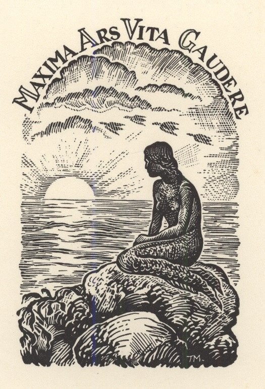 0353 Ex Libris Nederland : Thijs Mauve, 1941, Verzenden, Ex libris