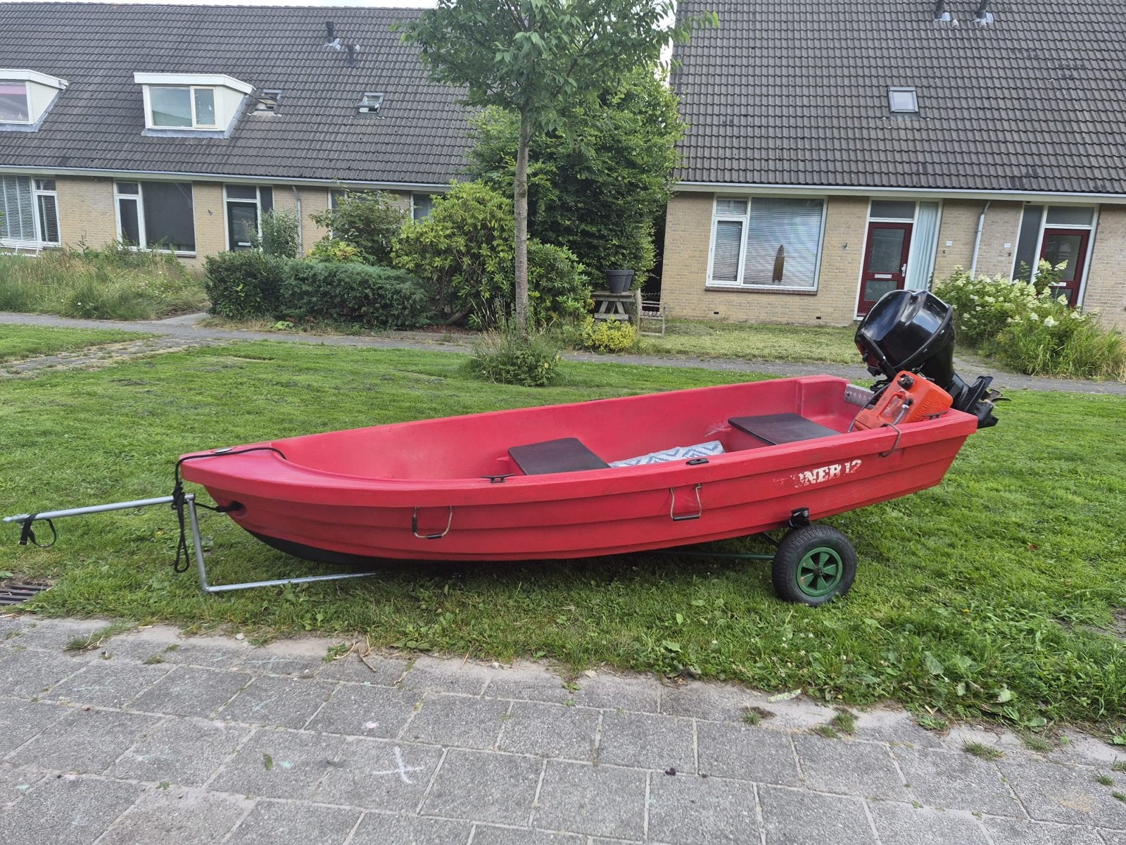Mooie Parsun en Pioneer 13 visboot met buitenboordmotor, Ophalen of Verzenden, Gebruikt