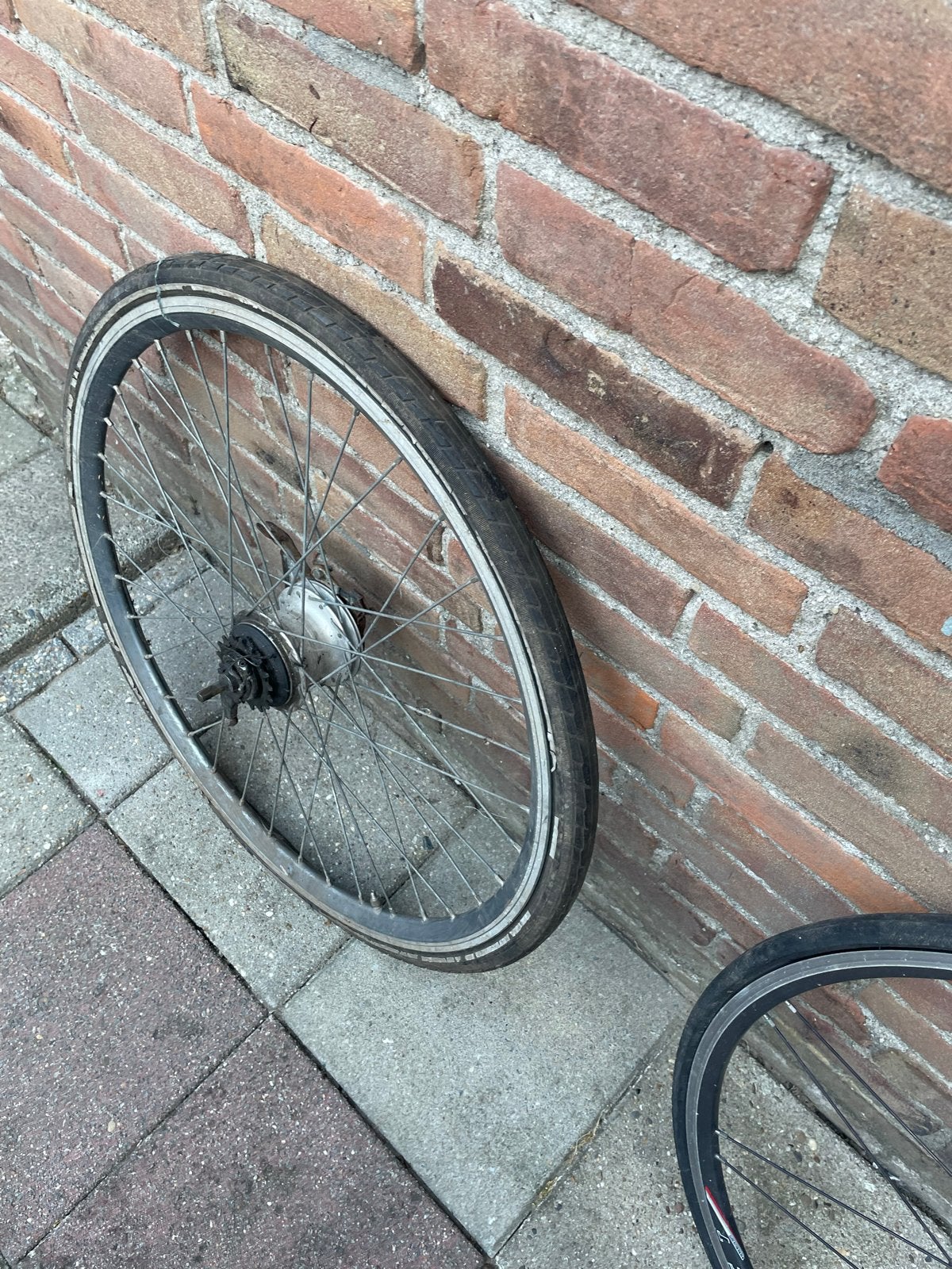 Achterwiel 28 inch met 7 versnellingen Shimano Nexus, Ophalen of Verzenden, Gebruikt, Stadsfiets, Wiel