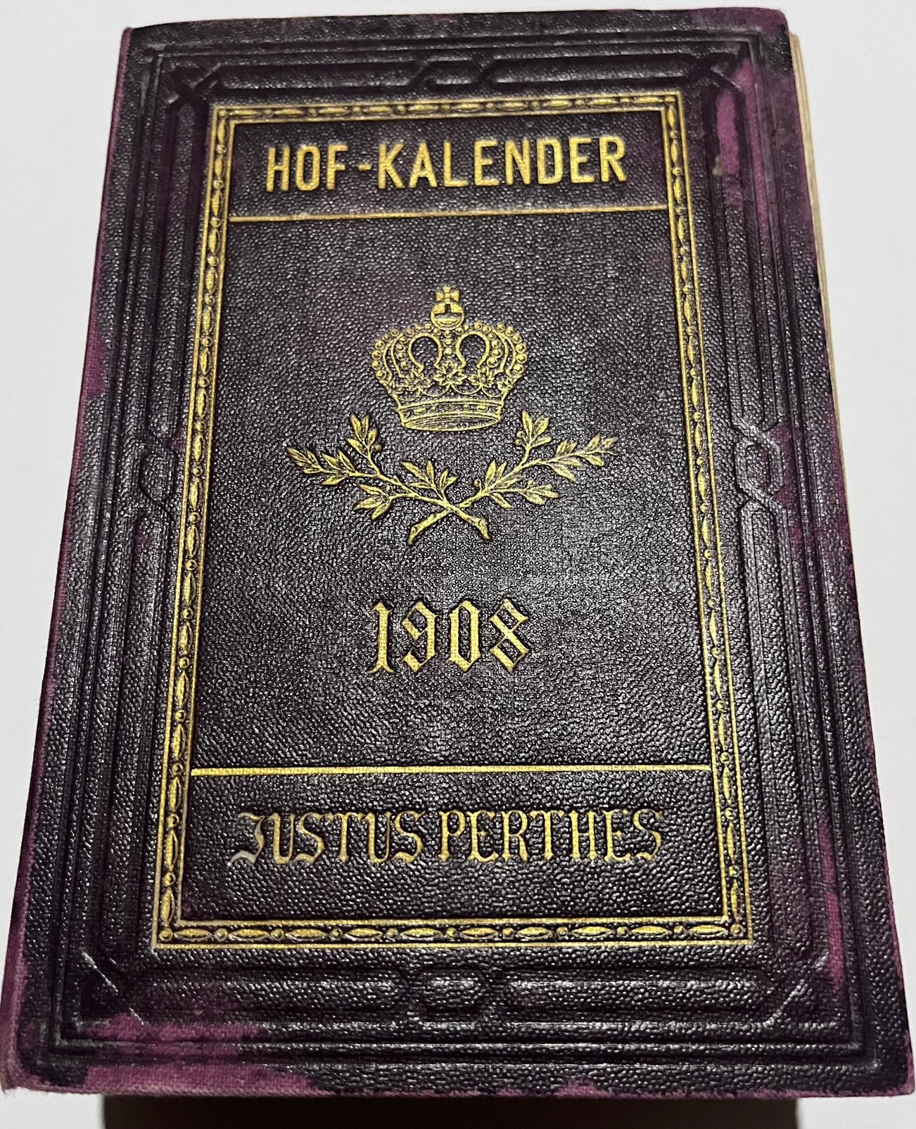 Boek - Hof Kalender 1908 - Justus Perthes - Duitstalig, Ophalen of Verzenden