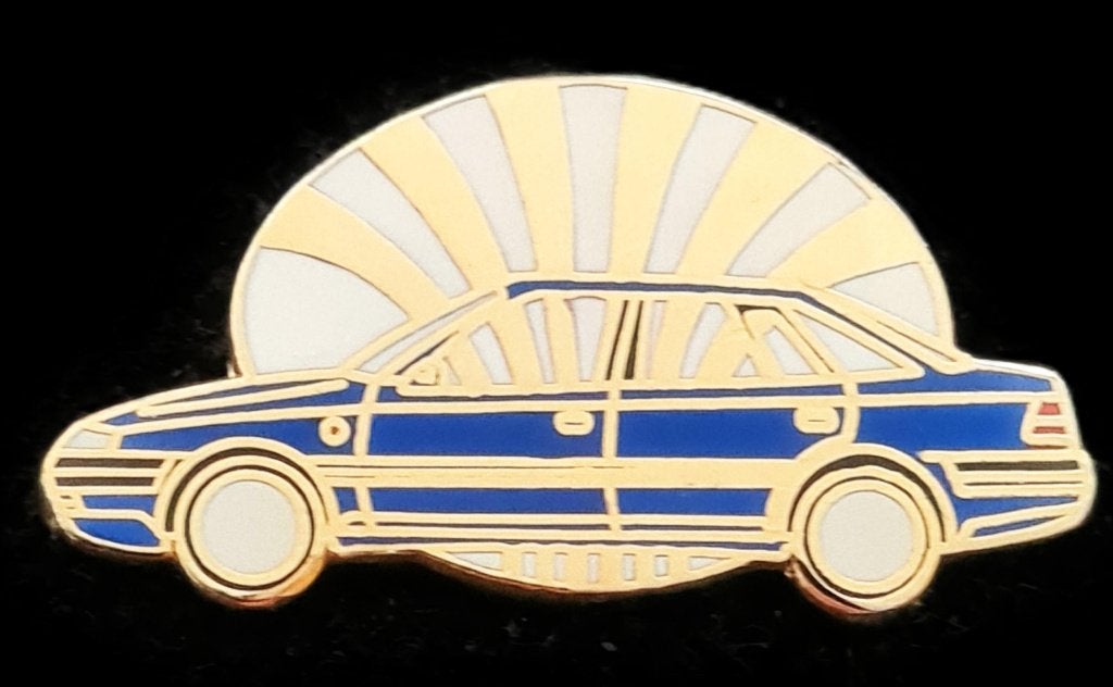 Daewoo pin- blauw emaille, Verzenden, Nieuw, Transport, Speldje of Pin