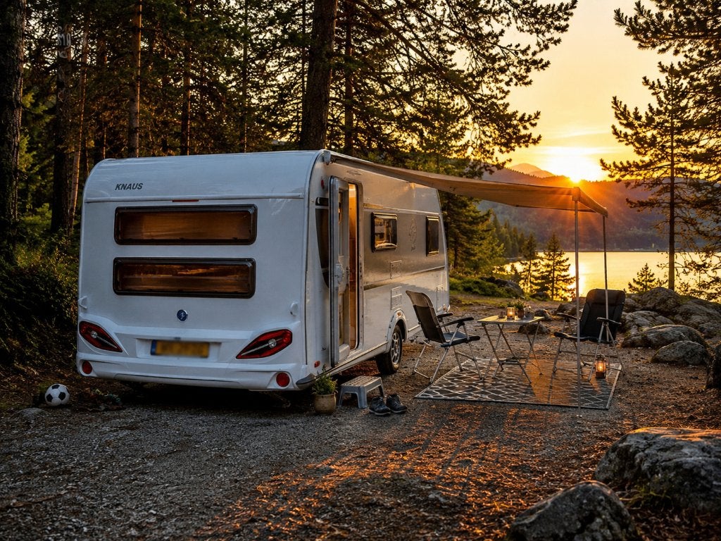Knaus Sport 500 FDK 2017 |Airco| AL-KO Mover |BOVAG gekeurd, Caravans en Kamperen, Luifel, Rondzit, 2 aparte bedden, Particulier