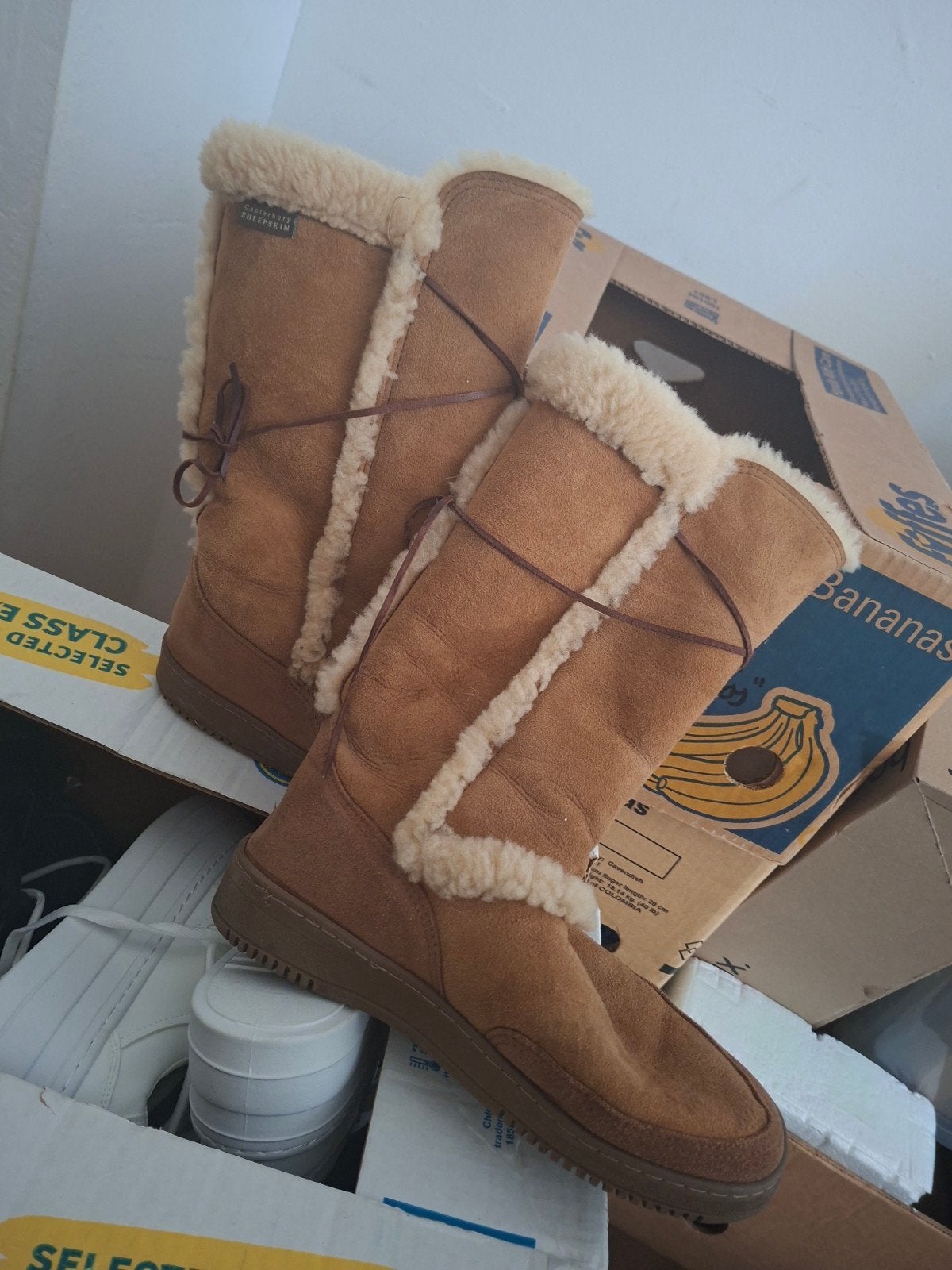 Canterbury Sheepskin Laarzen - Maat 40, Kleding | Dames, Bruin, Lage of Enkellaarzen, Gedragen, Canterbury Sheepskin