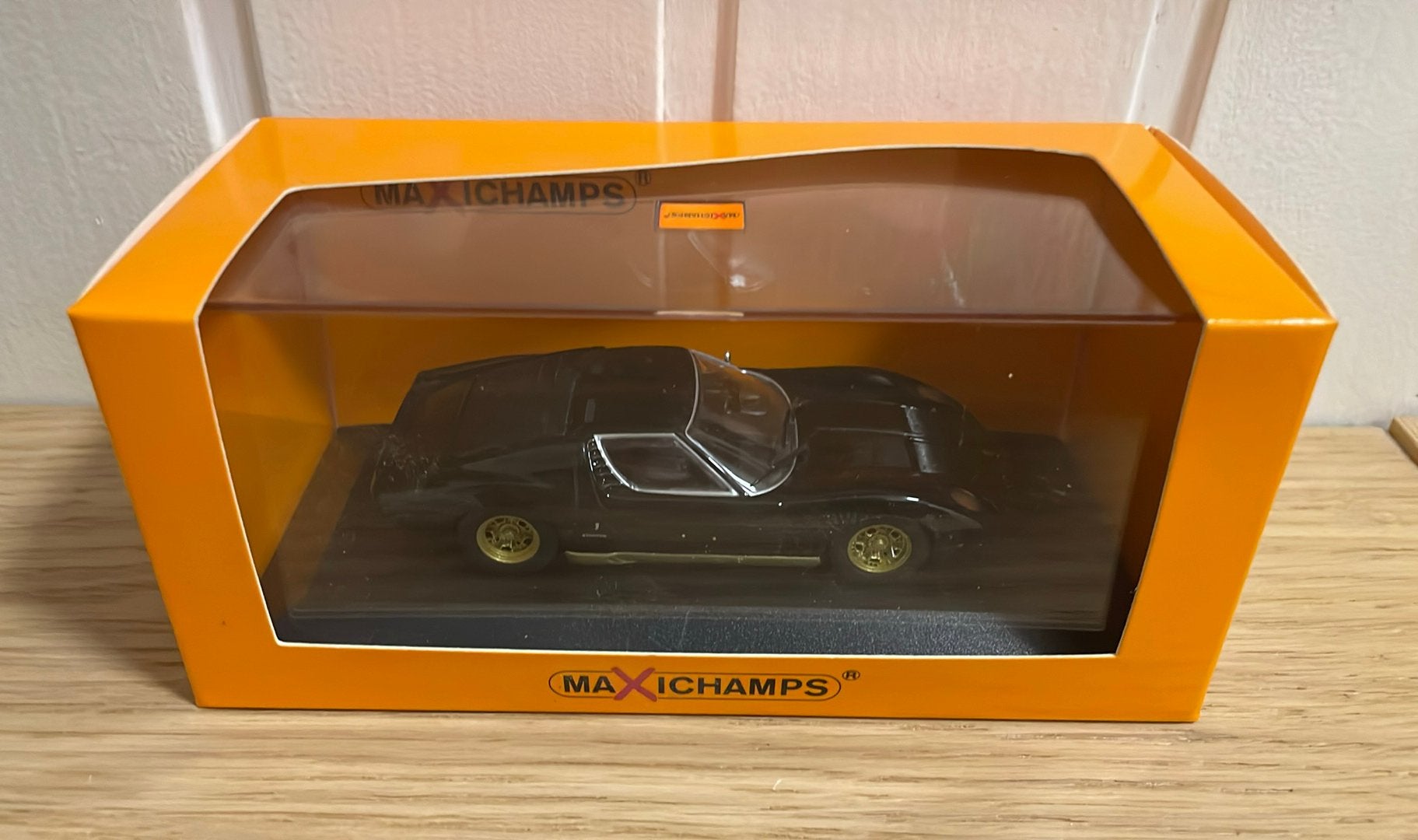 Lamborghini Miura 1:43, Verzenden, Zo goed als nieuw, Auto, Overige merken