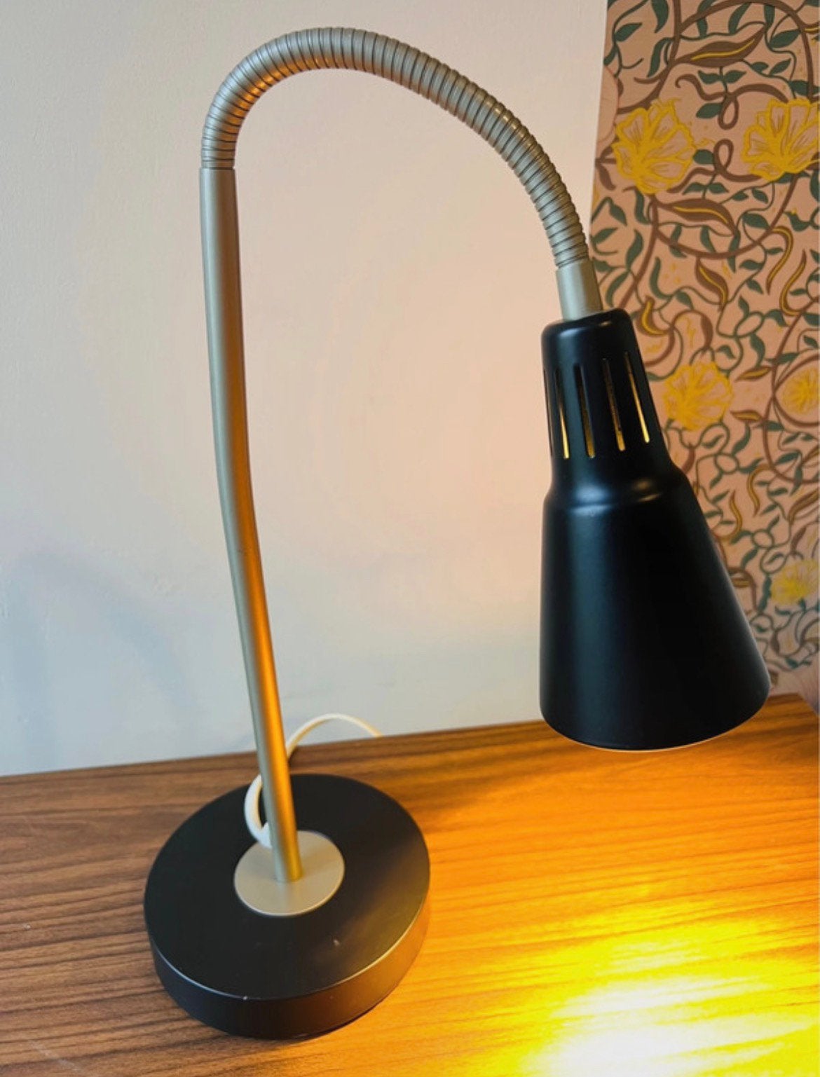 Vintage Ikea Kvart bureaulamp, Bureaulamp, Vintage, Ophalen of Verzenden, IKEA