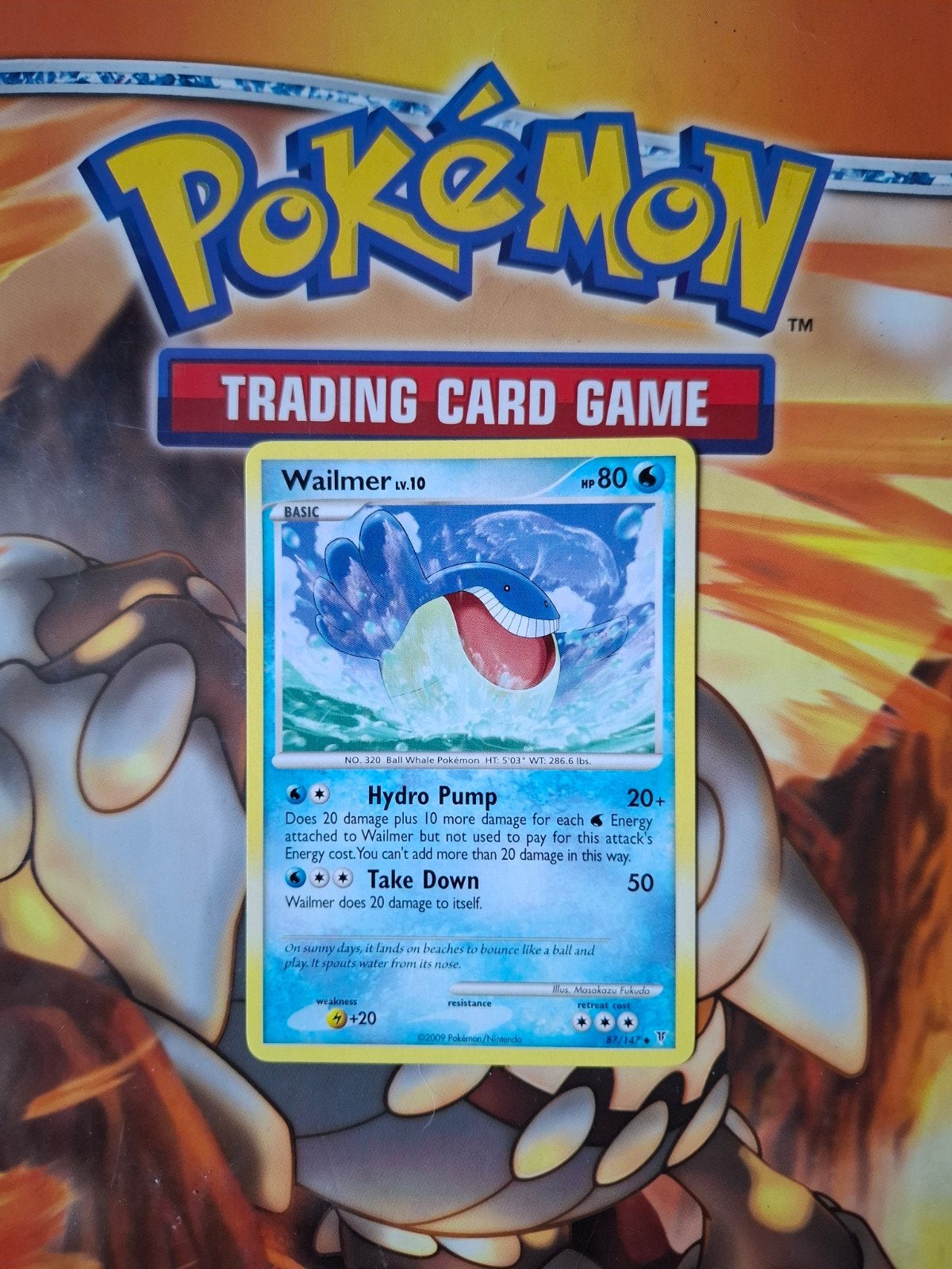 Wailmer 87/147 Platinum Supreme Victors pokemon kaart nm, Ophalen of Verzenden, Zo goed als nieuw, Losse kaart