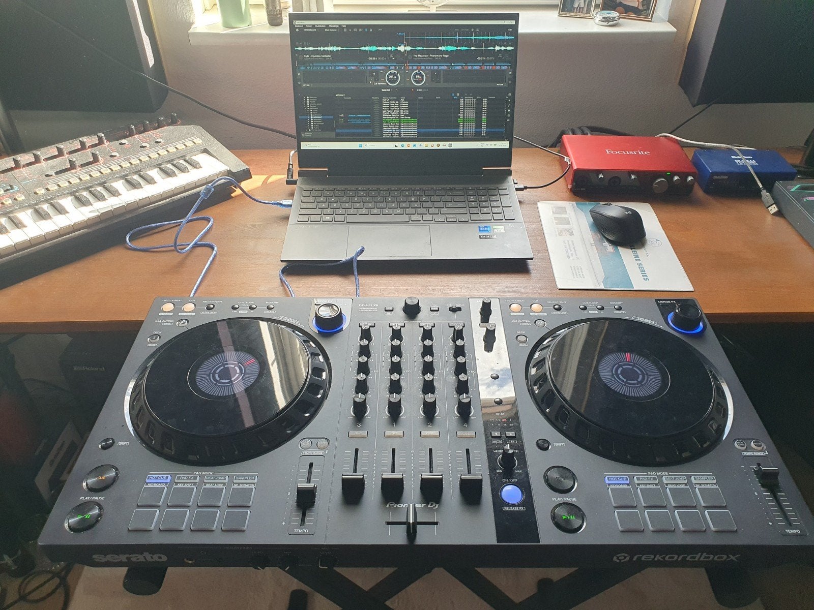Pioneer DDJ-FLX6 DJ-controller met tas en stofkap
