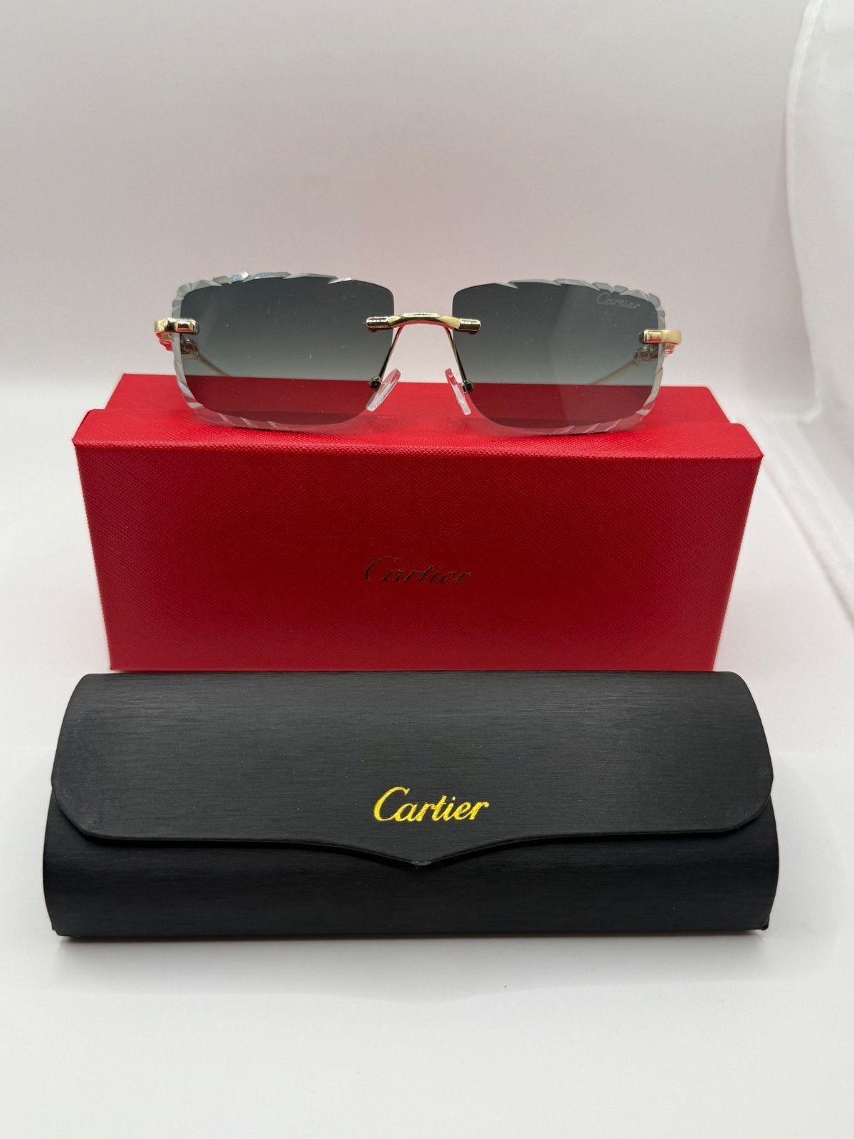 Cartier Panthère Zonnebril met Gouden Details, Overige merken, Zonnebril, Ophalen of Verzenden, Zo goed als nieuw