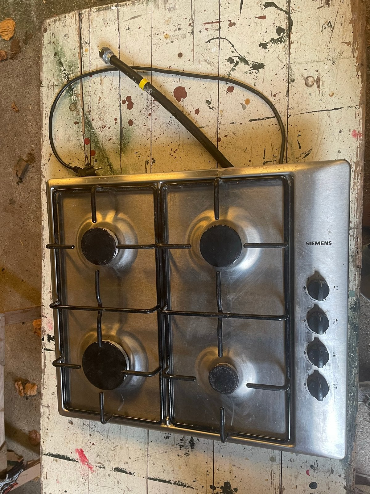 Siemens 4-pits gasfornuis - Inbouw, Gebruikt, Inbouw, Gas, 4 kookzones